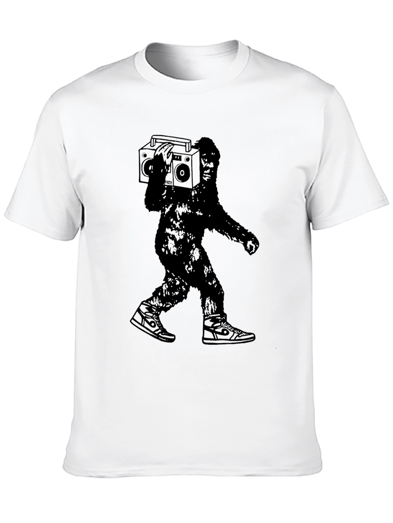 Sasquatch Boombox Black T-Shirt