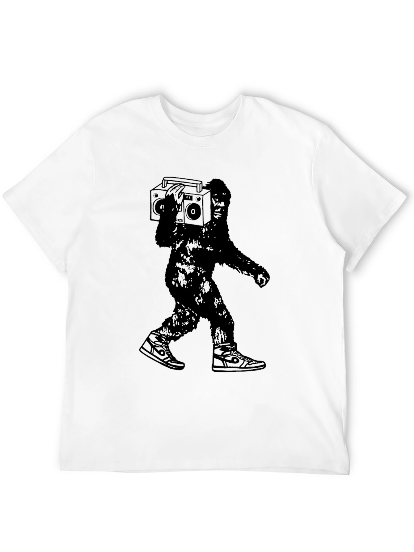 Sasquatch Boombox Black T-Shirt