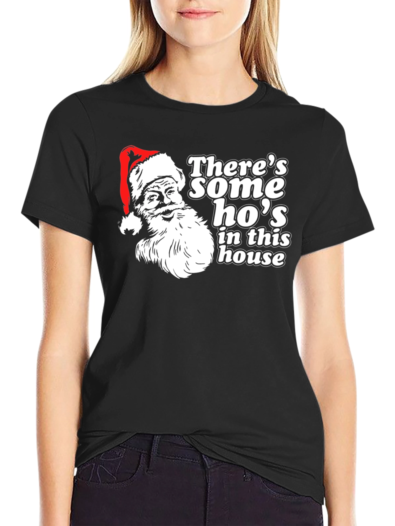 Santas Hos T-Shirt - Holiday Humor