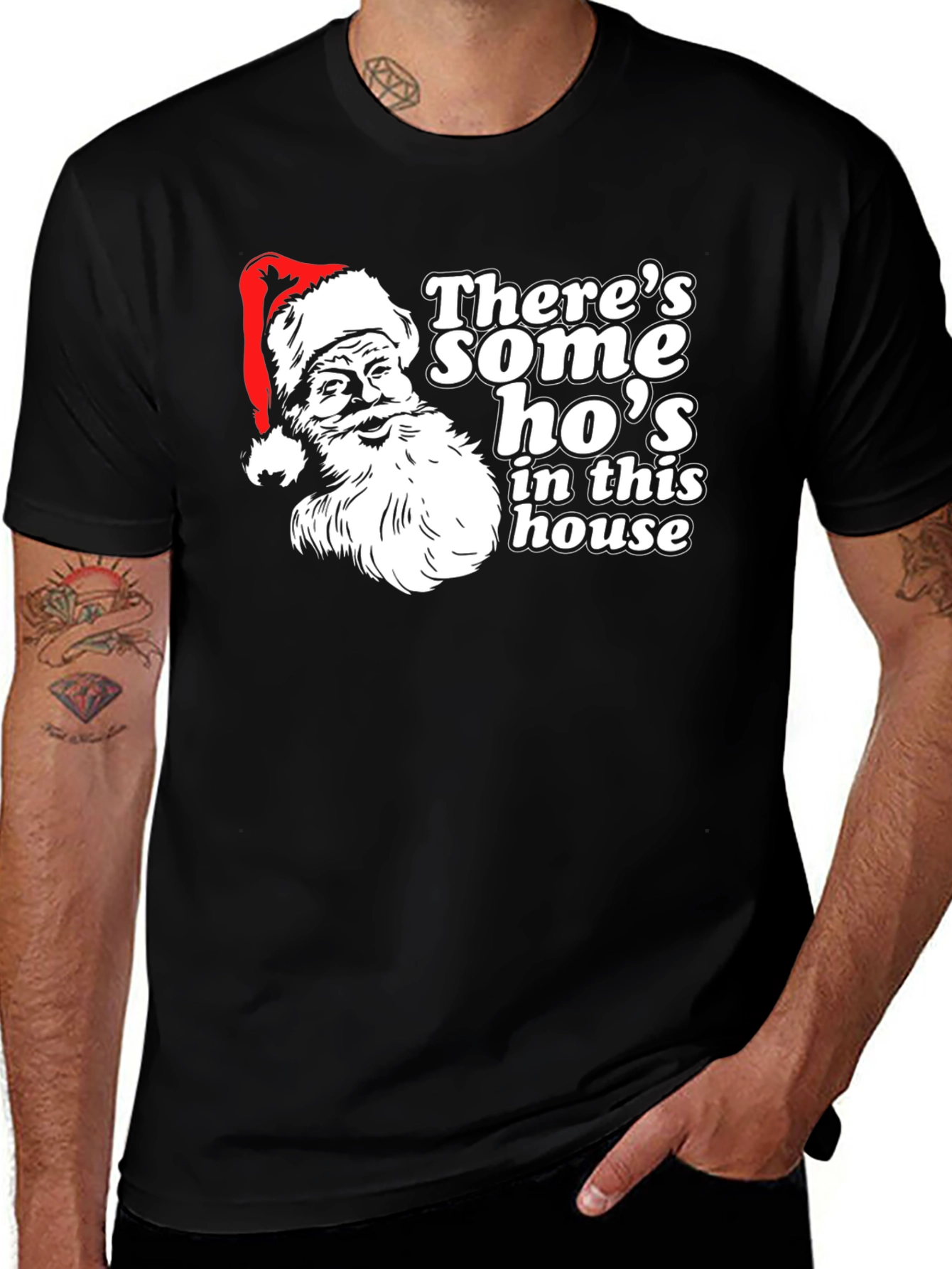 Santas Hos T-Shirt - Holiday Humor