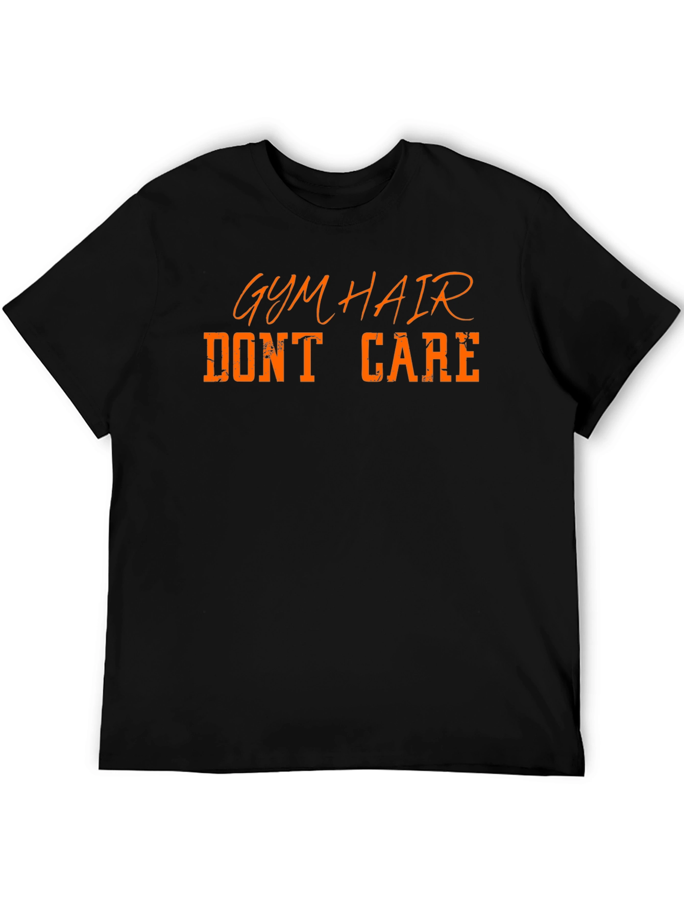 Gym Hair Dont Care Black T-Shirt