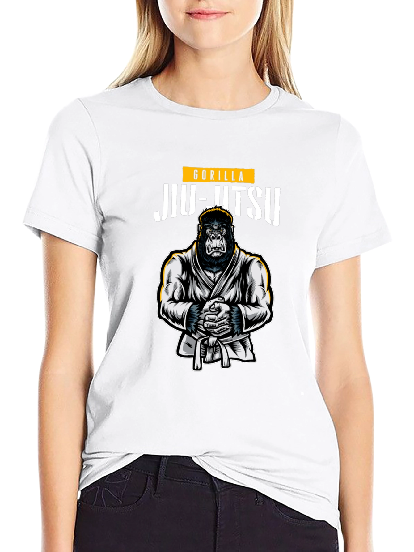 Gorilla Jiu-Jitsu Black Graphic T-Shirt