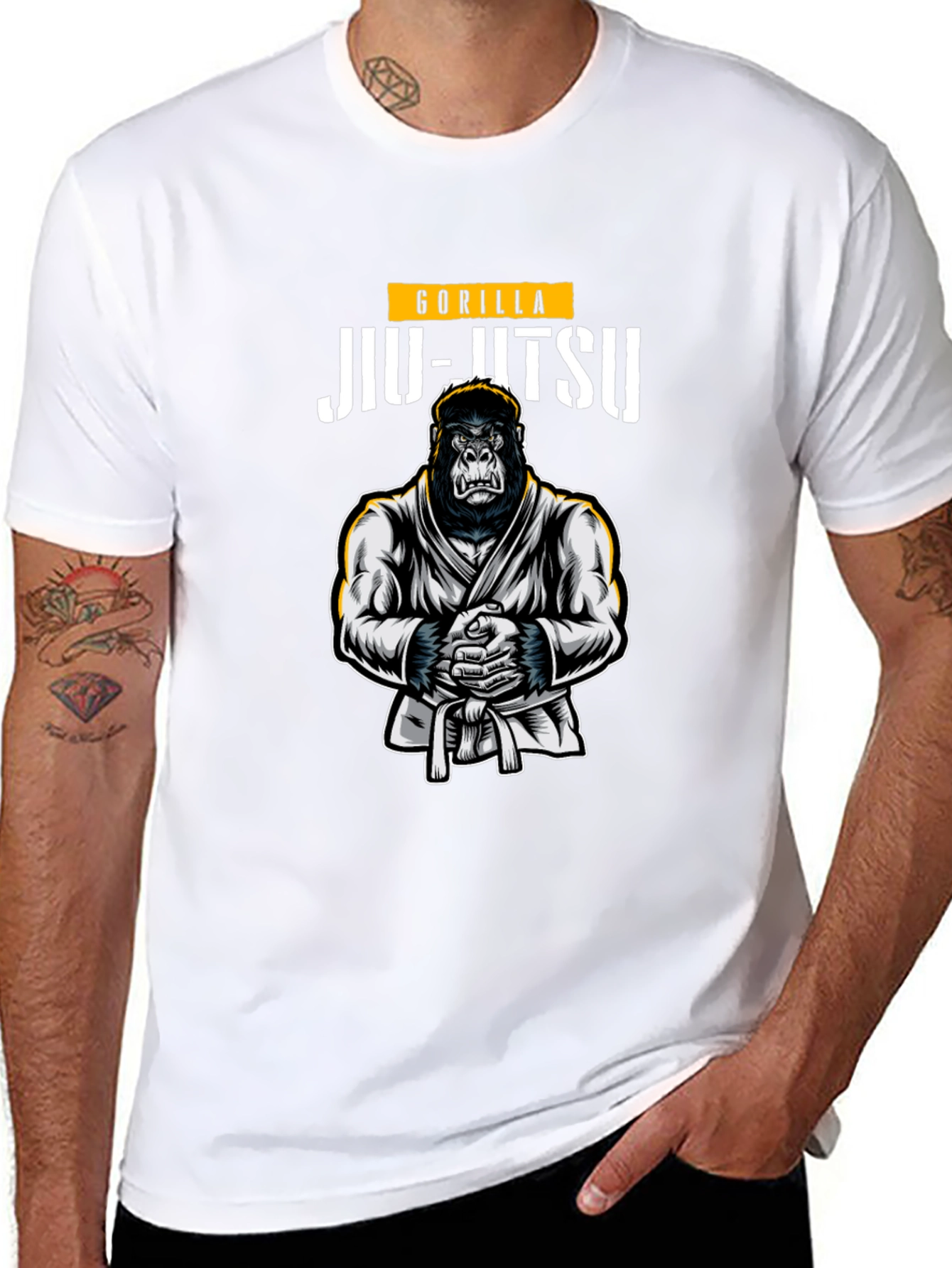 Gorilla Jiu-Jitsu Black Graphic T-Shirt