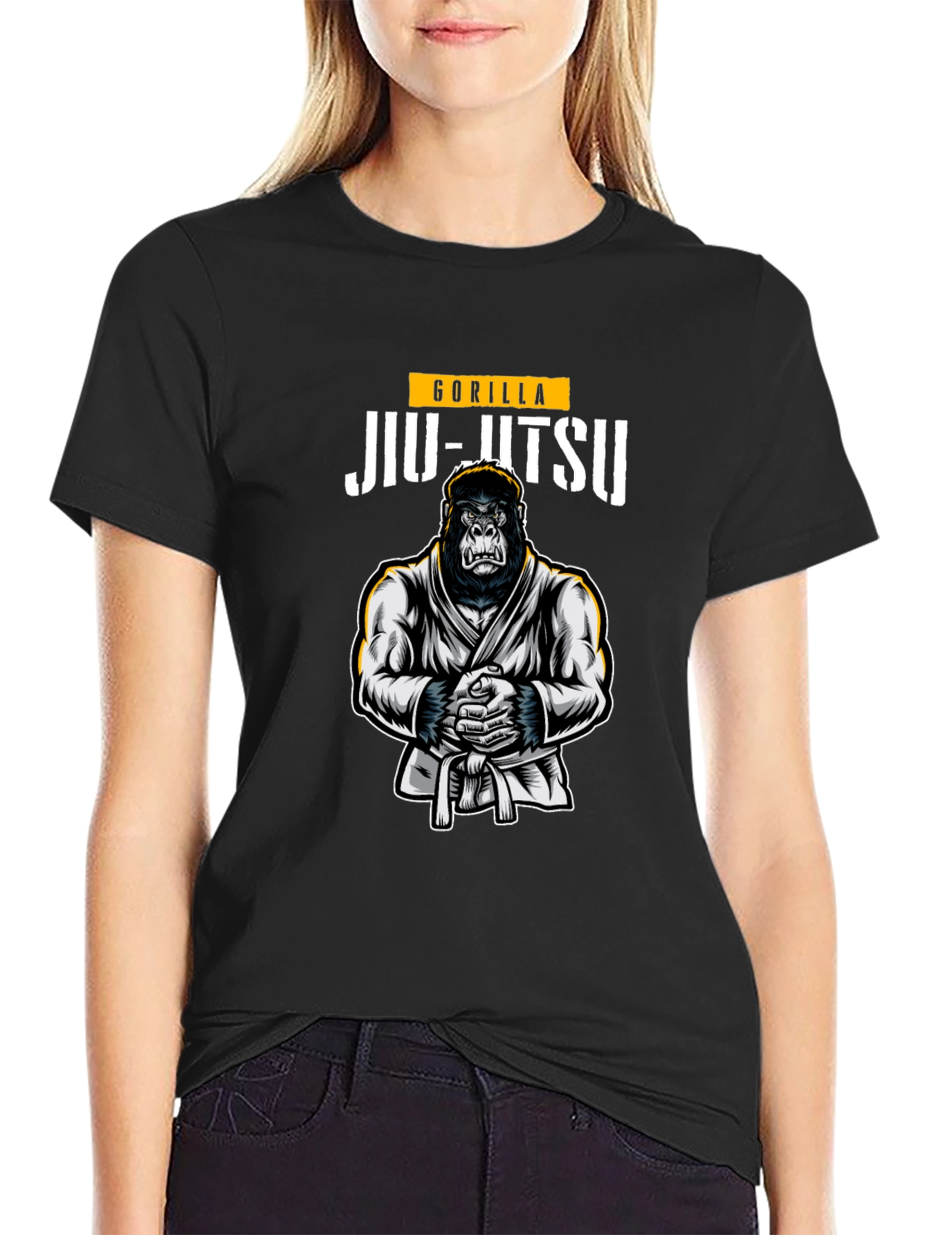 Gorilla Jiu-Jitsu Black Graphic T-Shirt