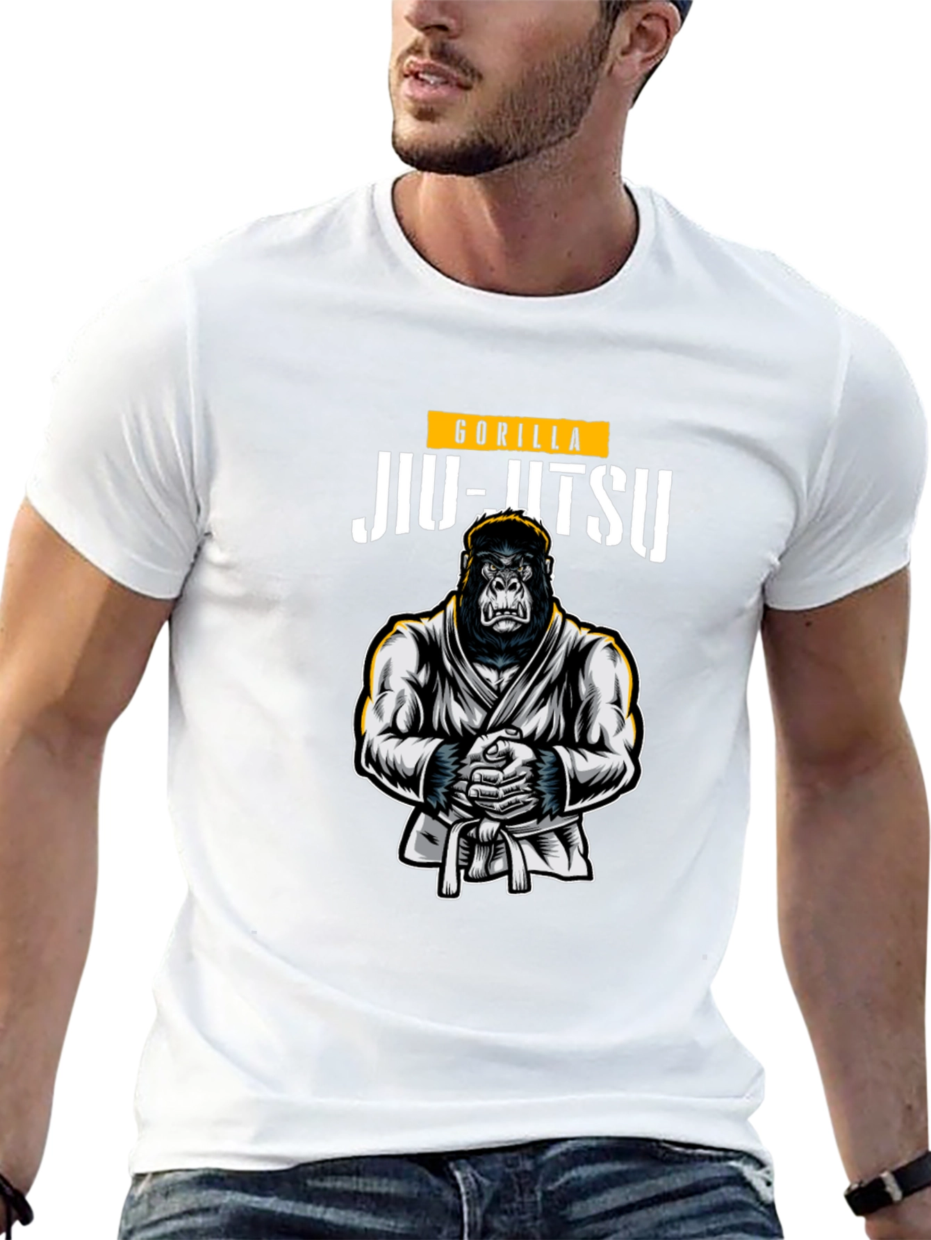 Gorilla Jiu-Jitsu Black Graphic T-Shirt
