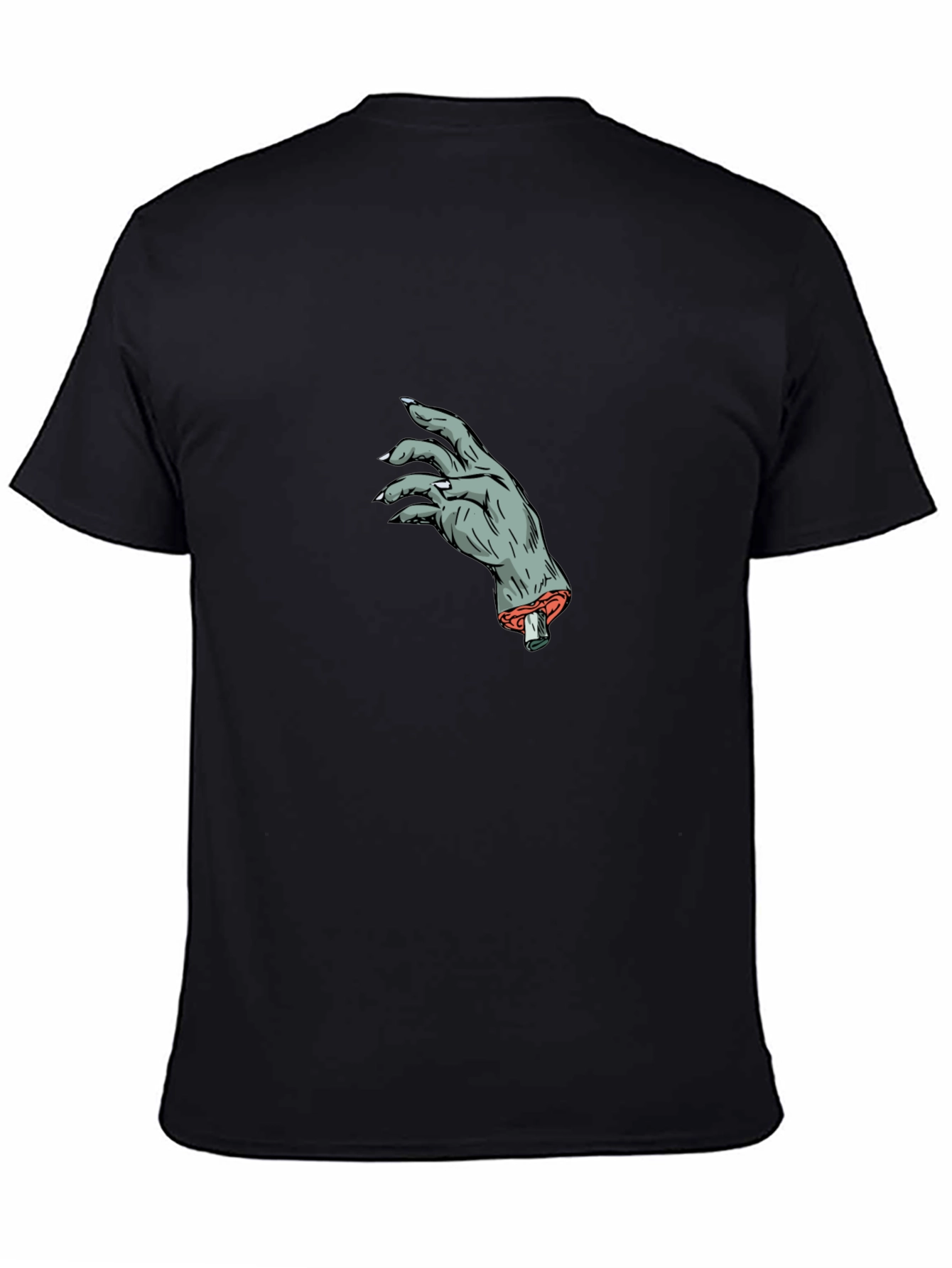 Zombie Hand Graphic Tee - Mens Black T-Shirt
