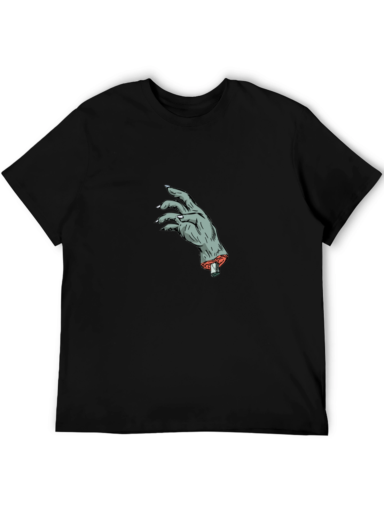 Zombie Hand Graphic Tee - Mens Black T-Shirt