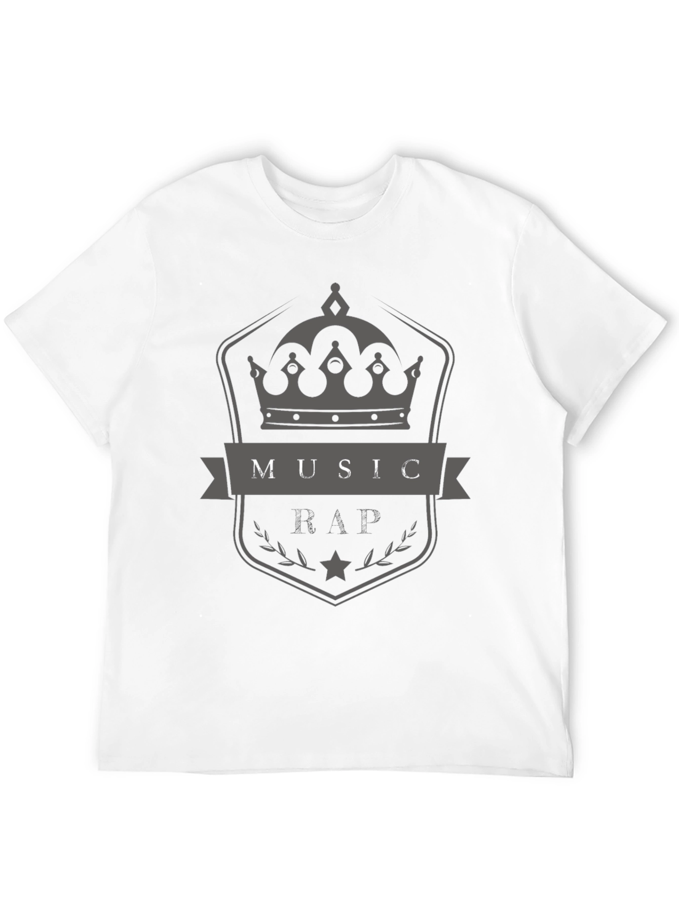 Music Rap Crown Graphic T-Shirt