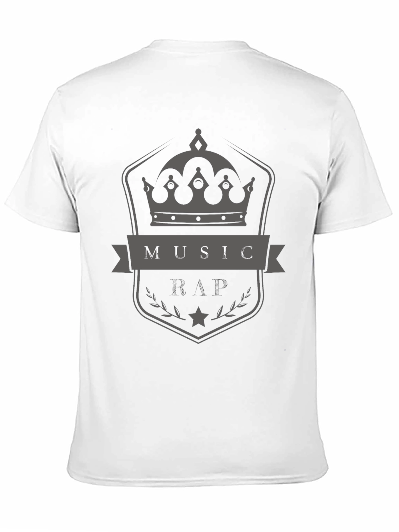 Music Rap Crown Graphic T-Shirt