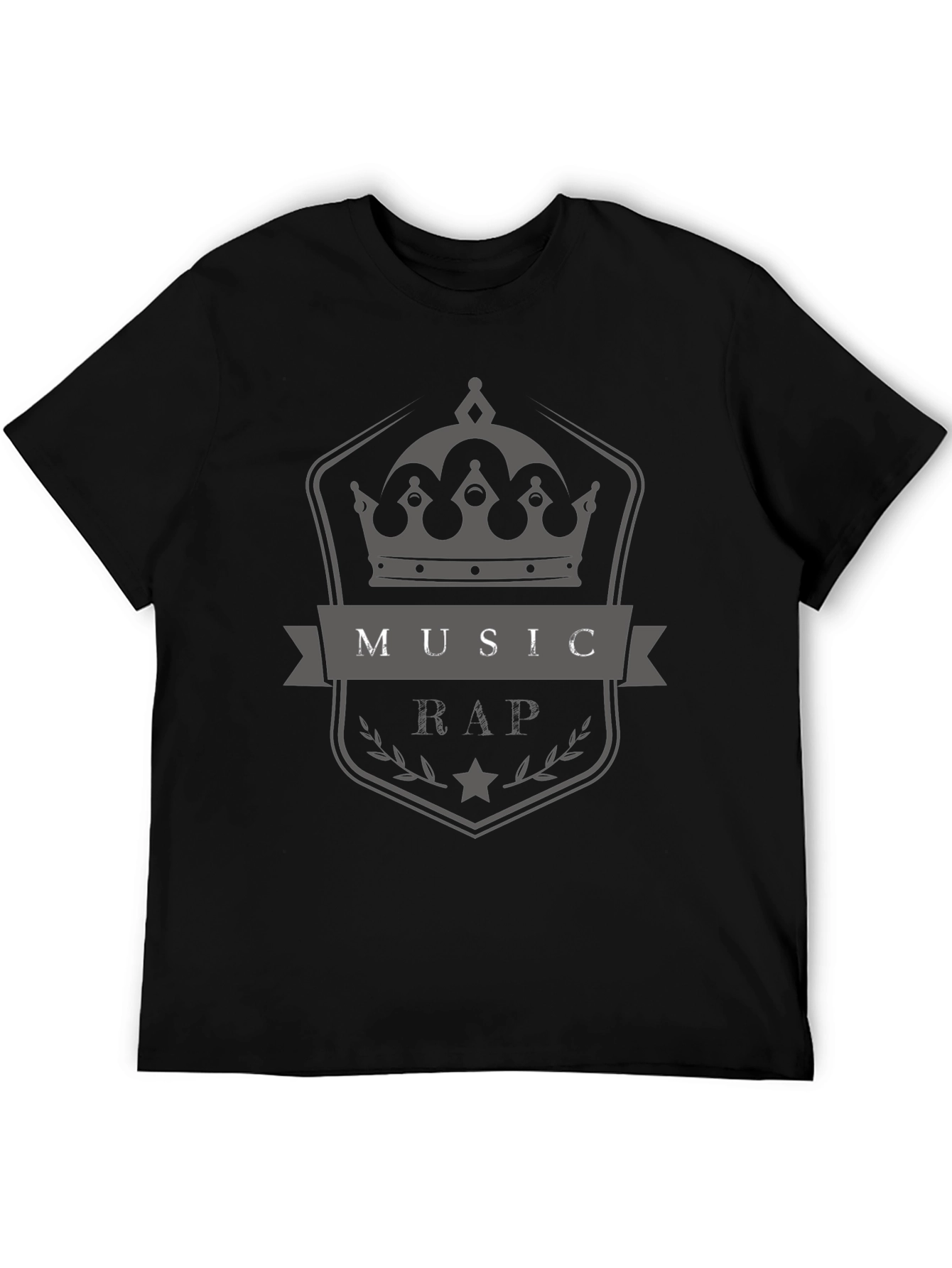 Music Rap Crown Graphic T-Shirt