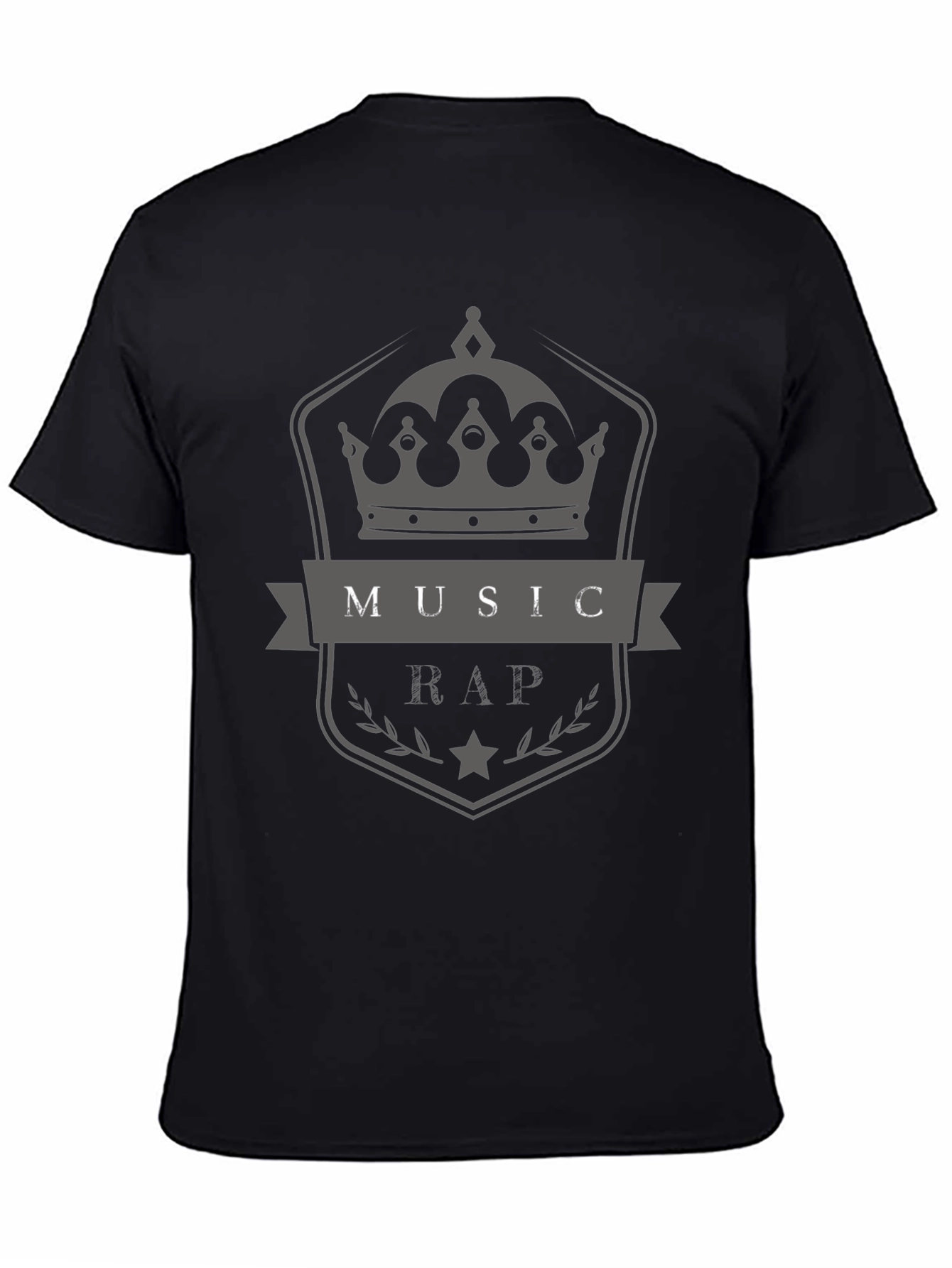 Music Rap Crown Graphic T-Shirt