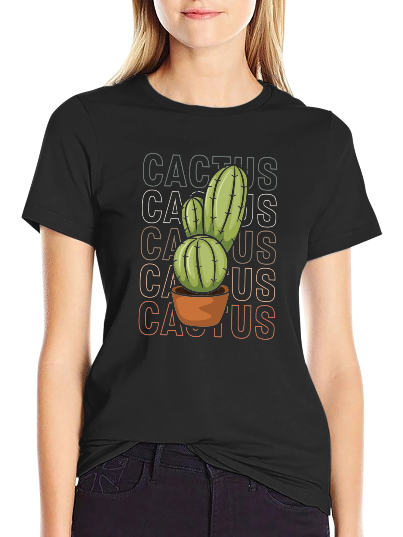 Cool Cactus Graphic Tee - Trendy Plant Lover Shirt