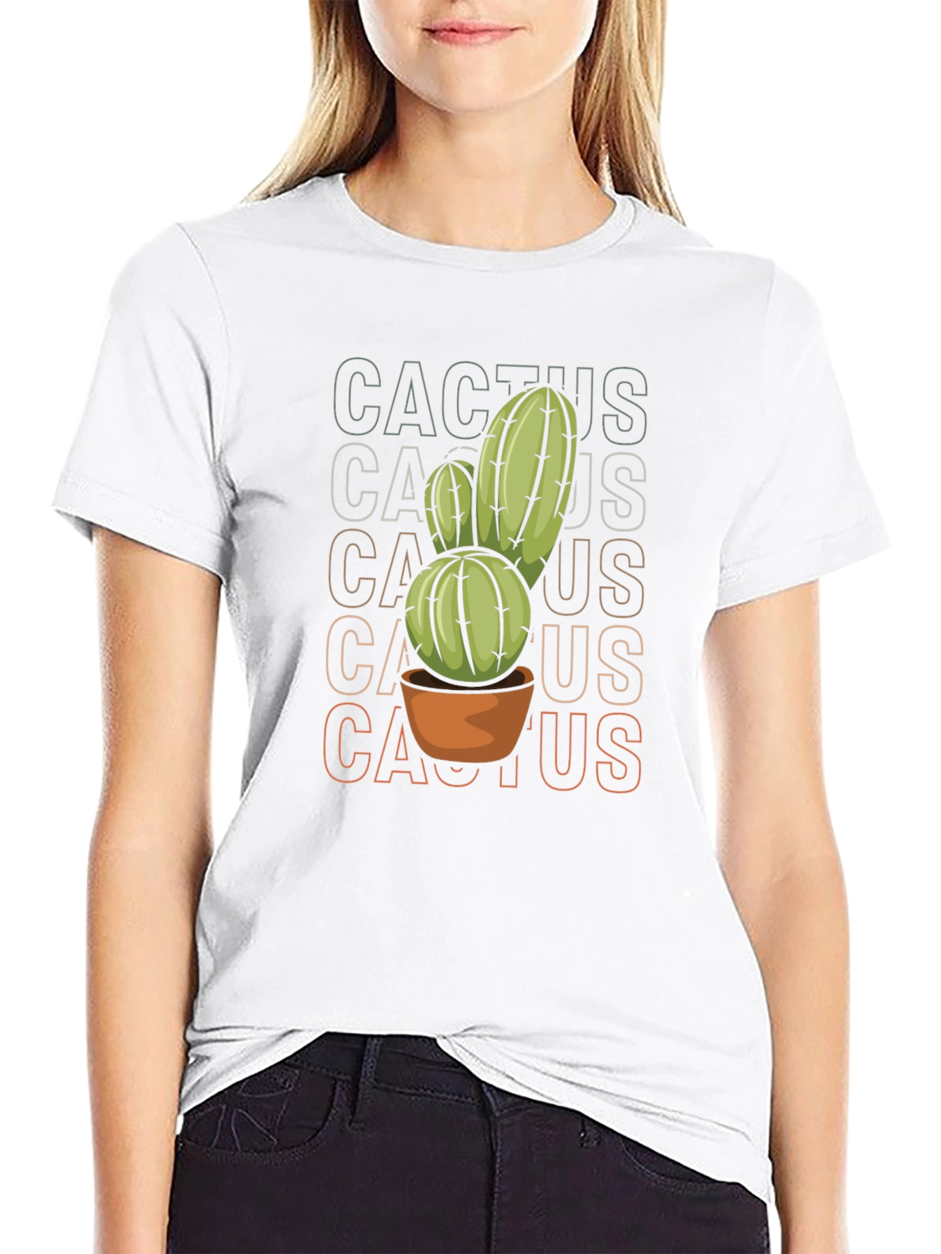 Cool Cactus Graphic Tee - Trendy Plant Lover Shirt