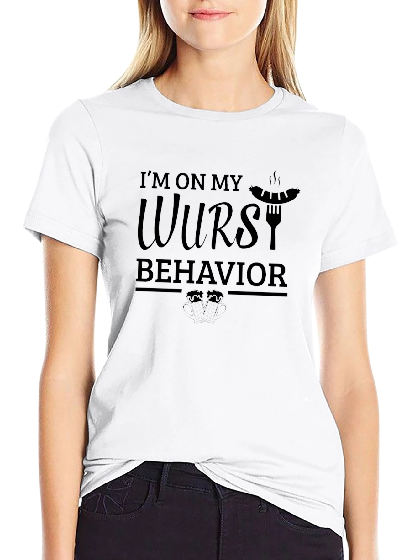 Wurst Behavior Graphic Tee - Novelty T-Shirt