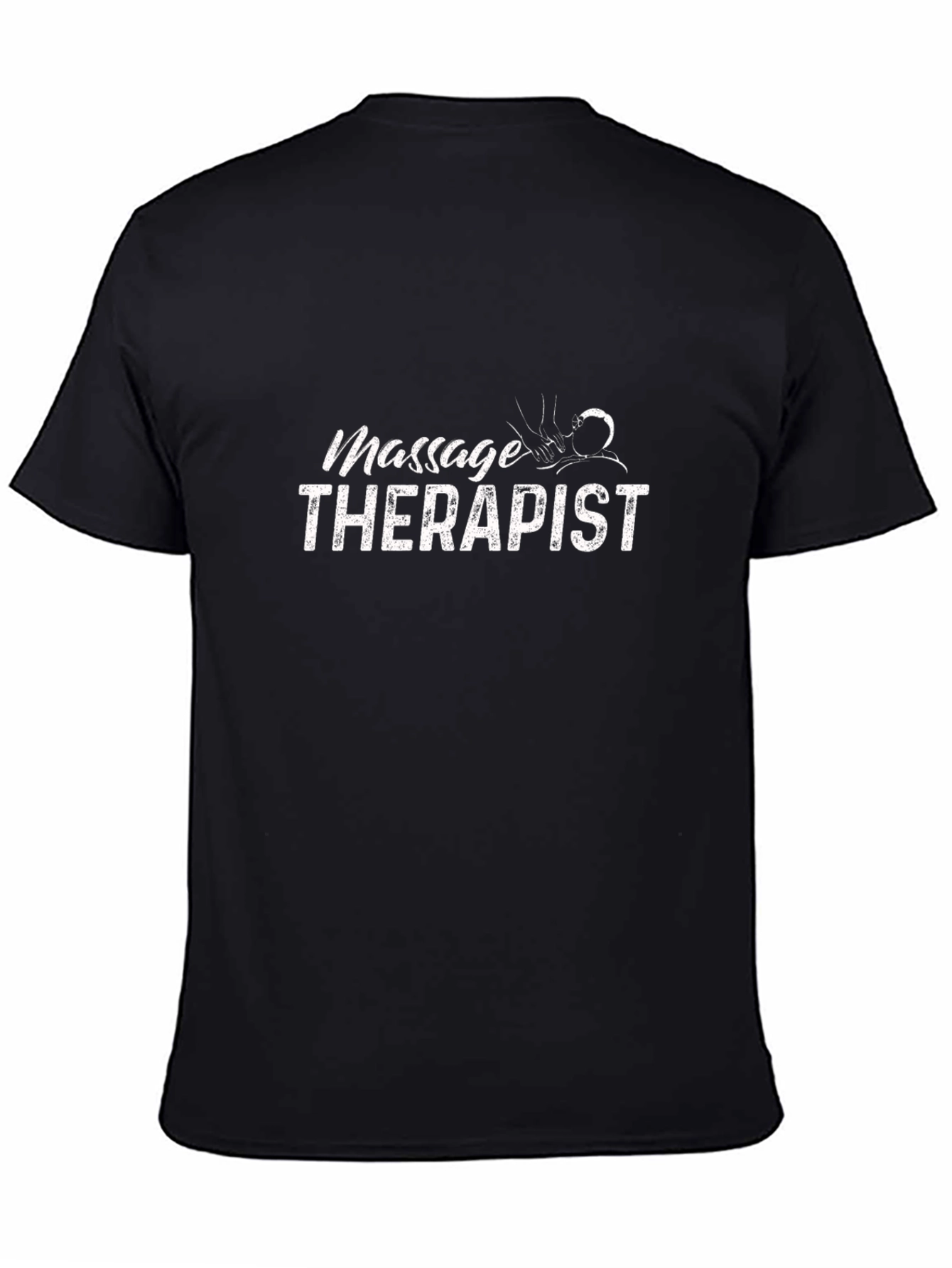 Massage Therapist Graphic T-Shirt - Black