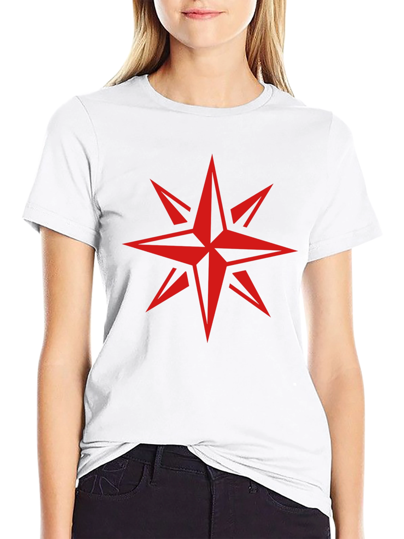 Red Star Compass Black T-Shirt