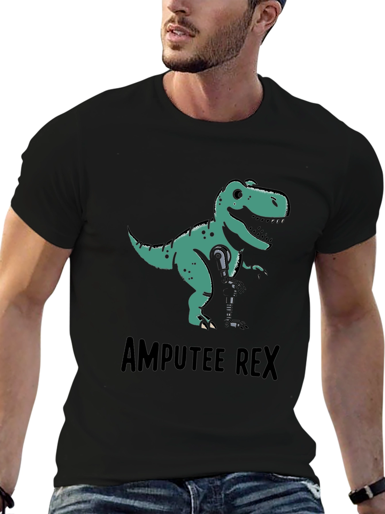 Amputee Rex T-Shirt - Funny Dinosaur Graphic Tee