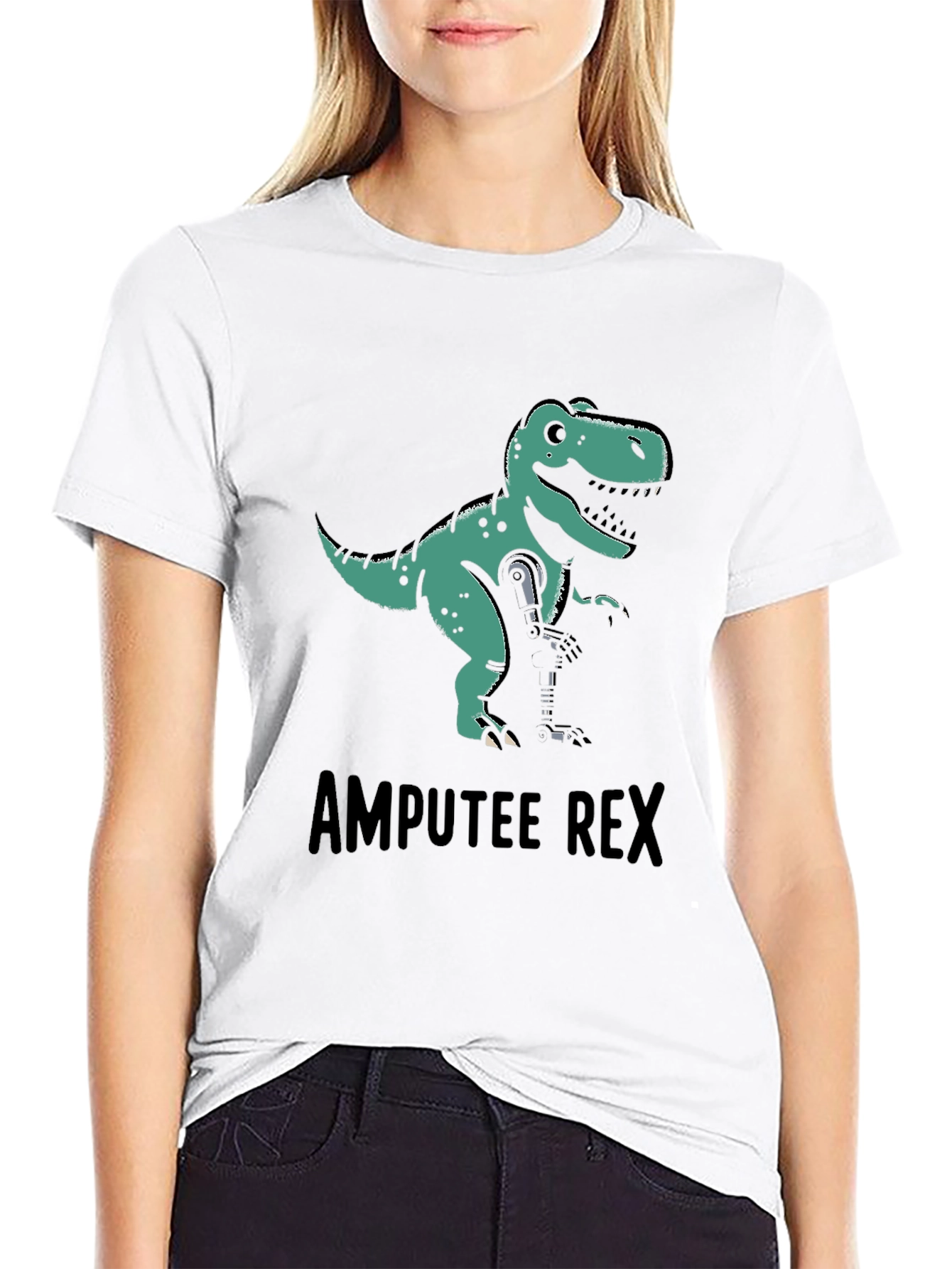 Amputee Rex T-Shirt - Funny Dinosaur Graphic Tee