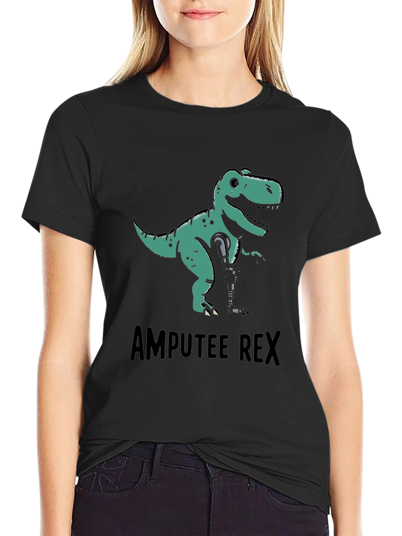 Amputee Rex T-Shirt - Funny Dinosaur Graphic Tee