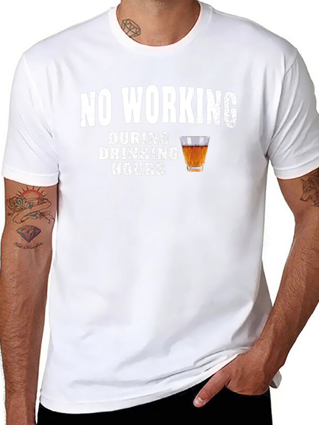 No Working During Drinking Hours Graphic Tee