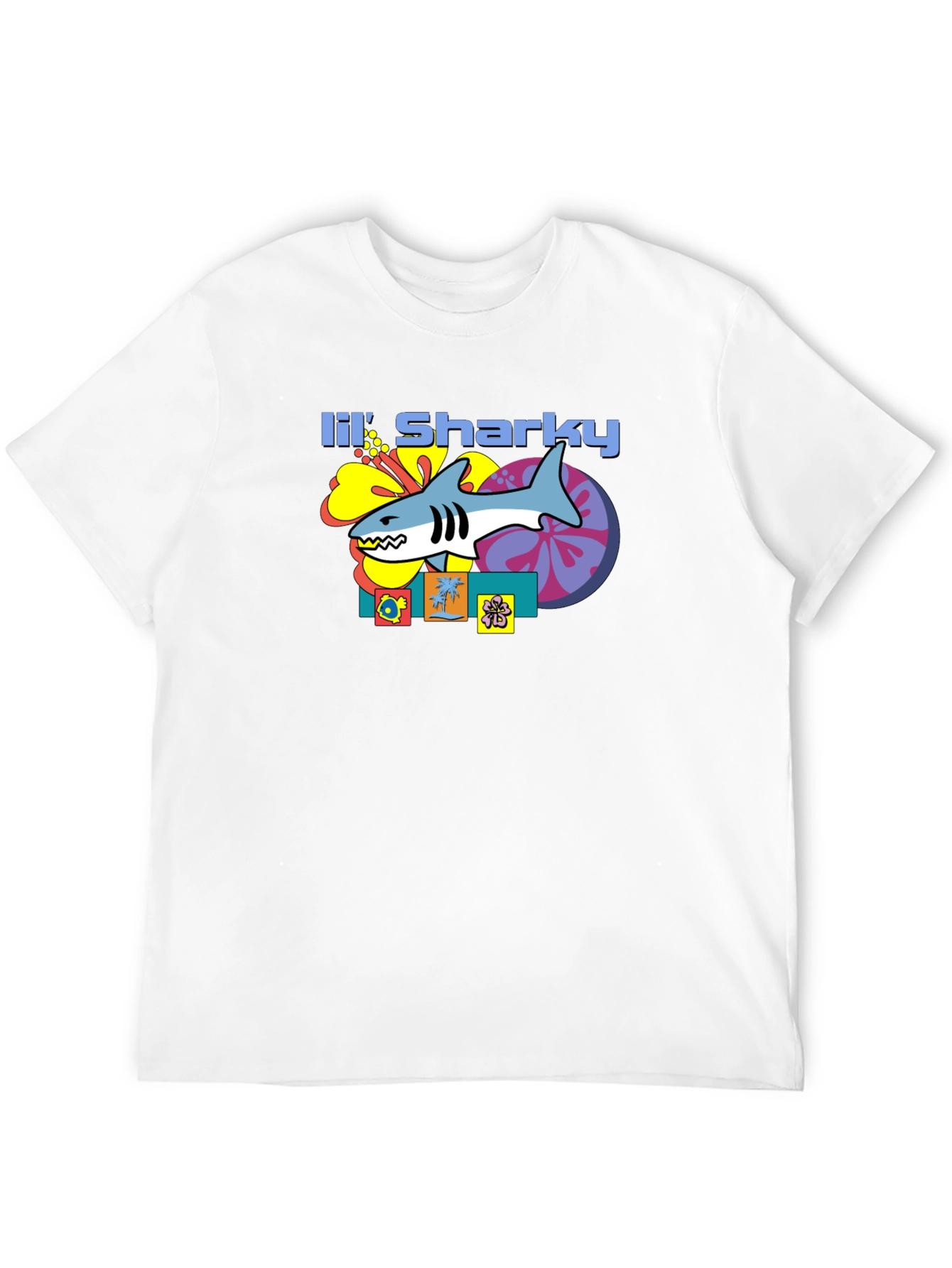 Lil Sharky Graphic T-Shirt - Retro Style