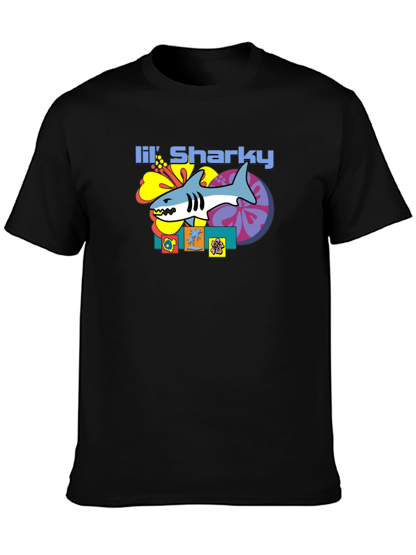 Lil Sharky Graphic T-Shirt - Retro Style