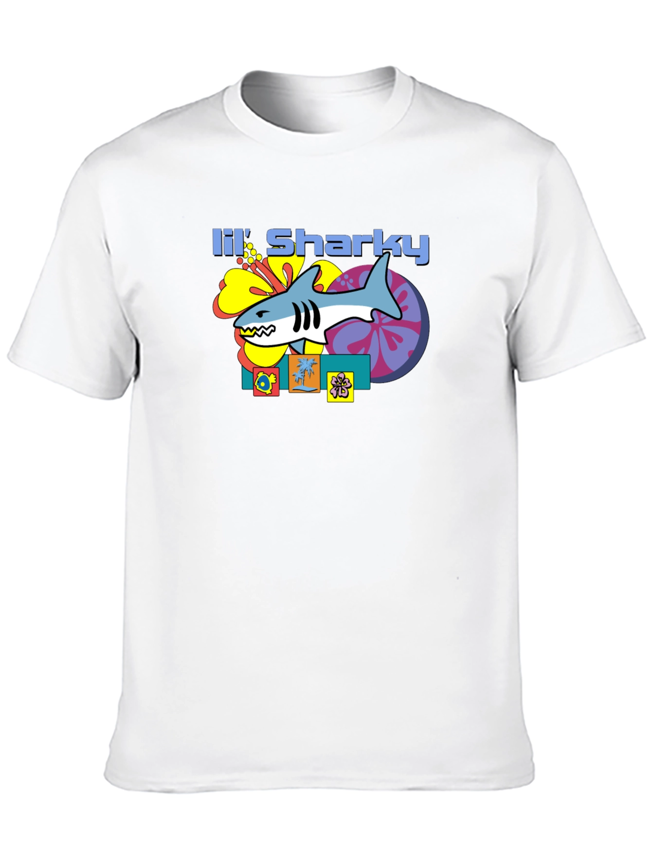 Lil Sharky Graphic T-Shirt - Retro Style