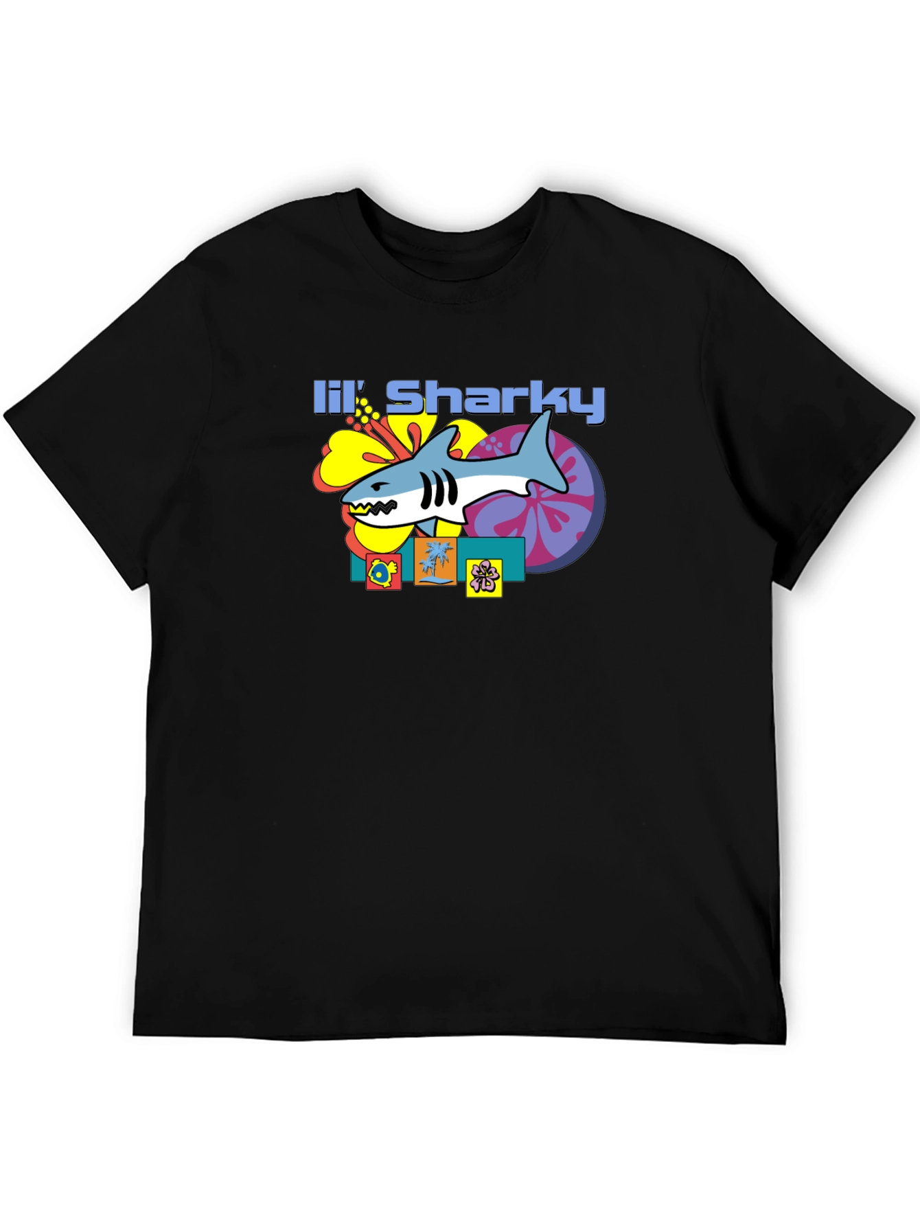 Lil Sharky Graphic T-Shirt - Retro Style