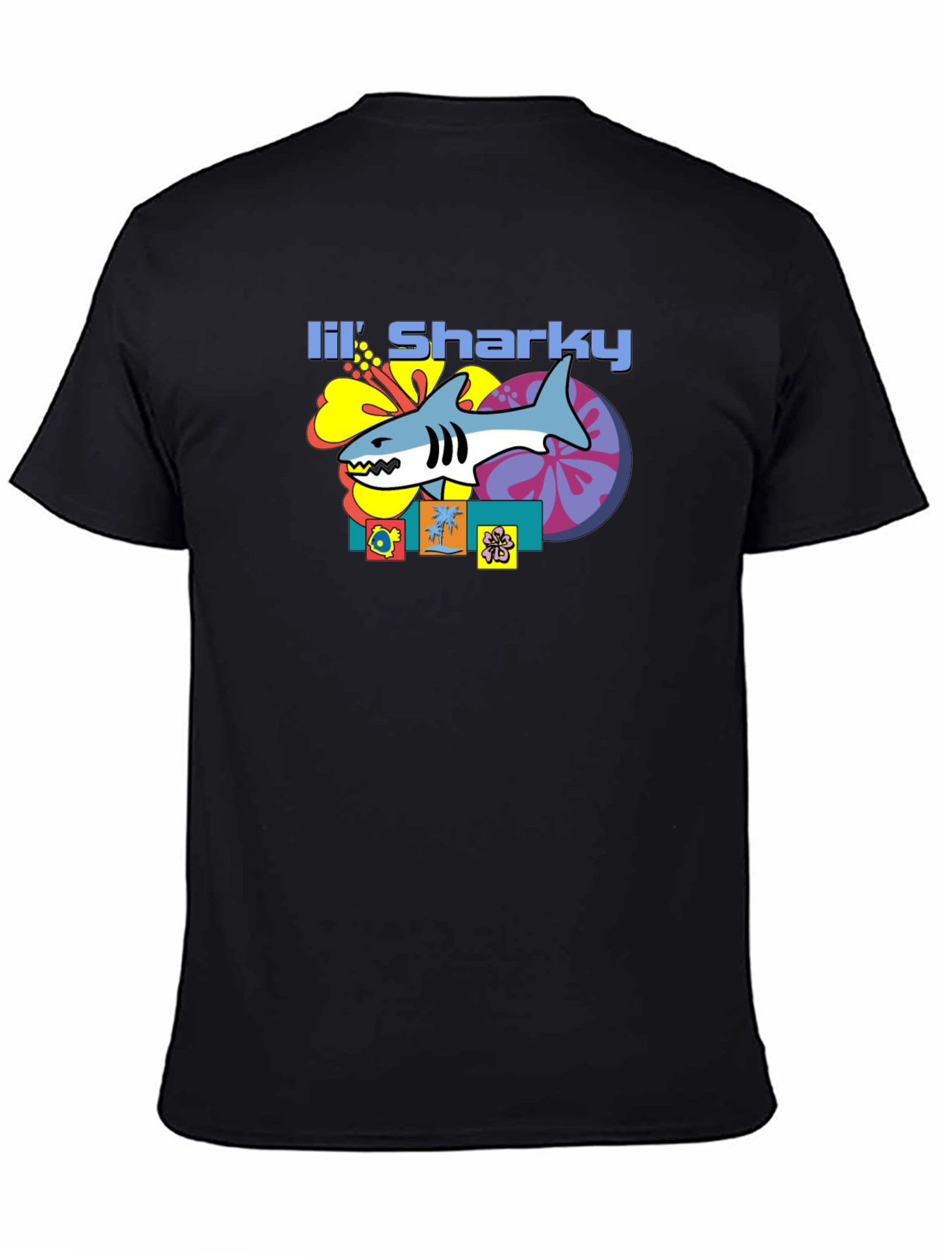 Lil Sharky Graphic T-Shirt - Retro Style