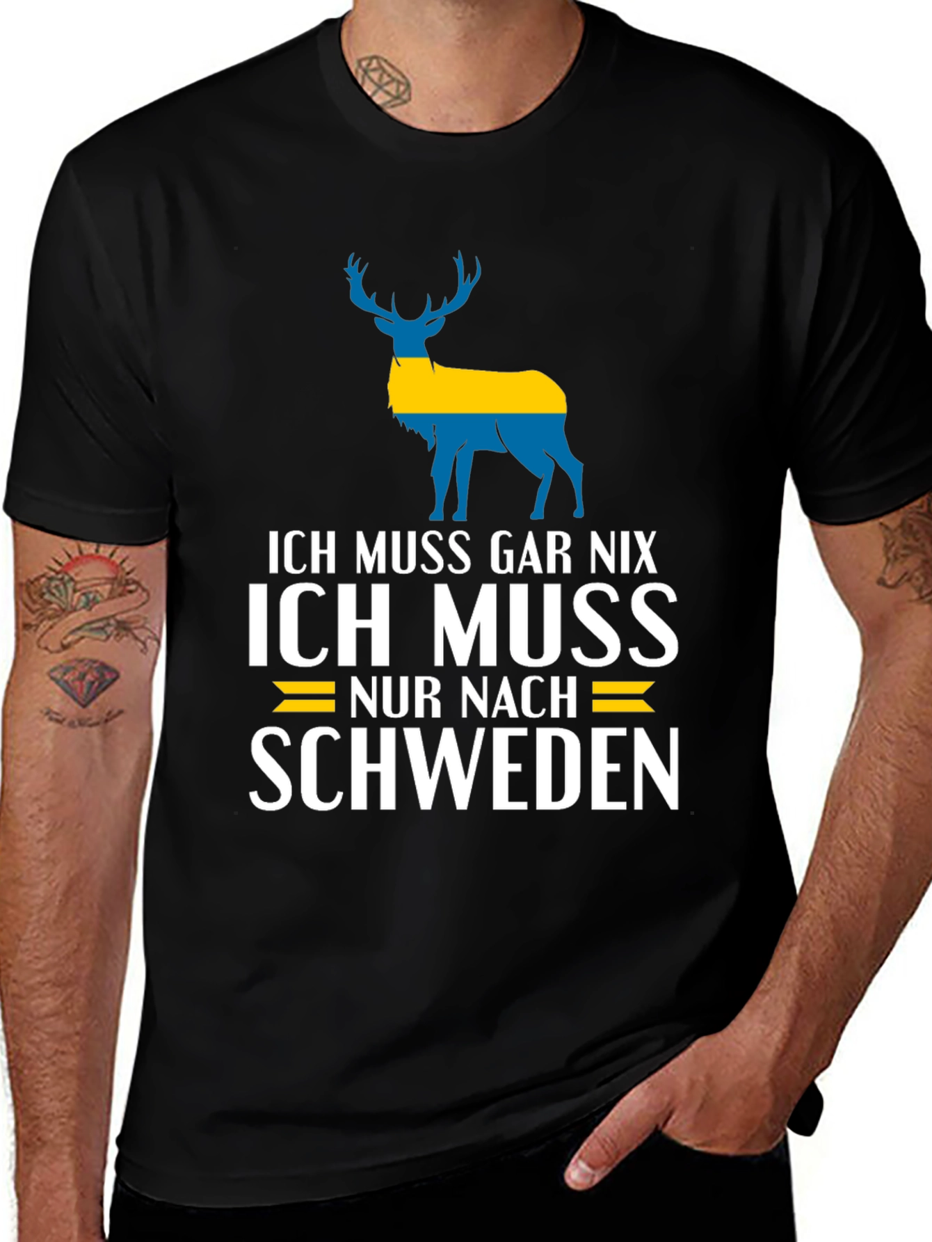 Ich Muss Gar Nix Sweden T-Shirt