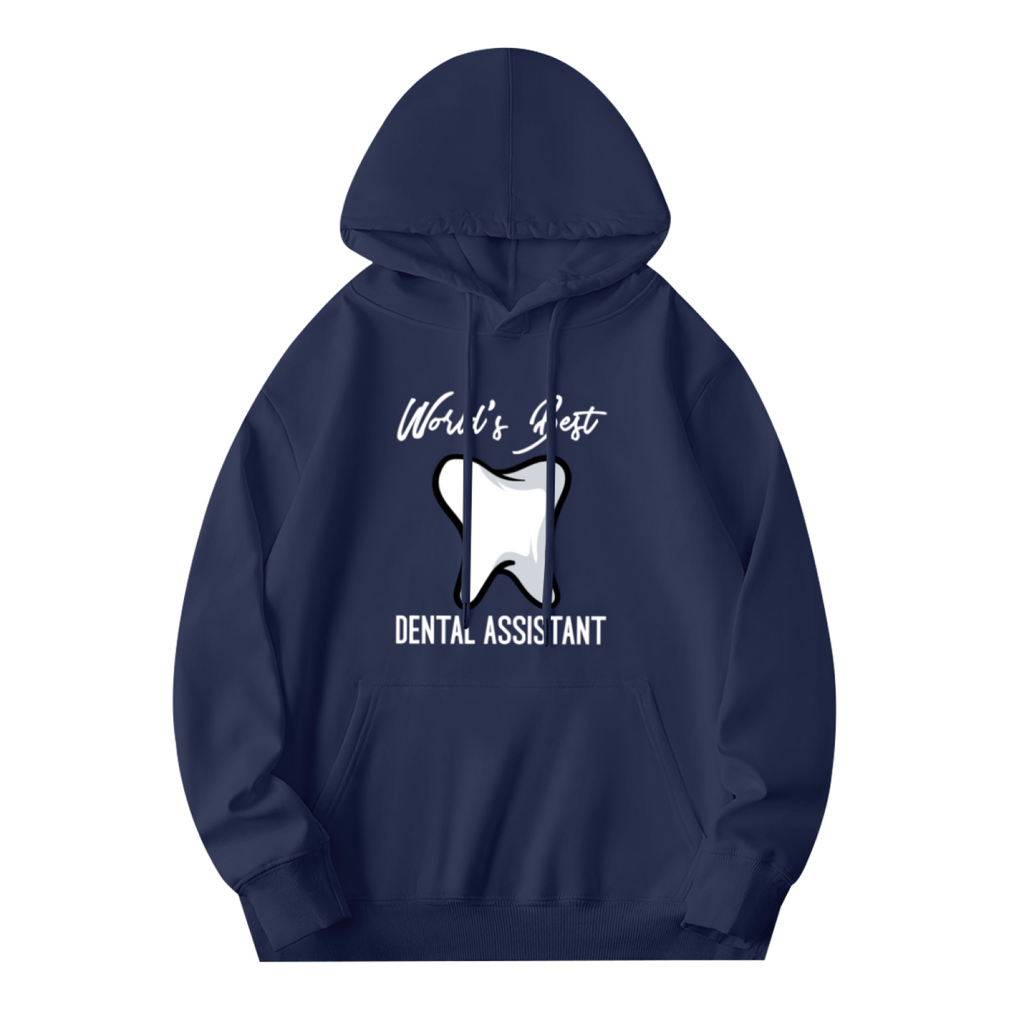 World¡¯s Best Dental Assistant Tooth Graphic Hoodie, Breathable Comfort Daily Wear