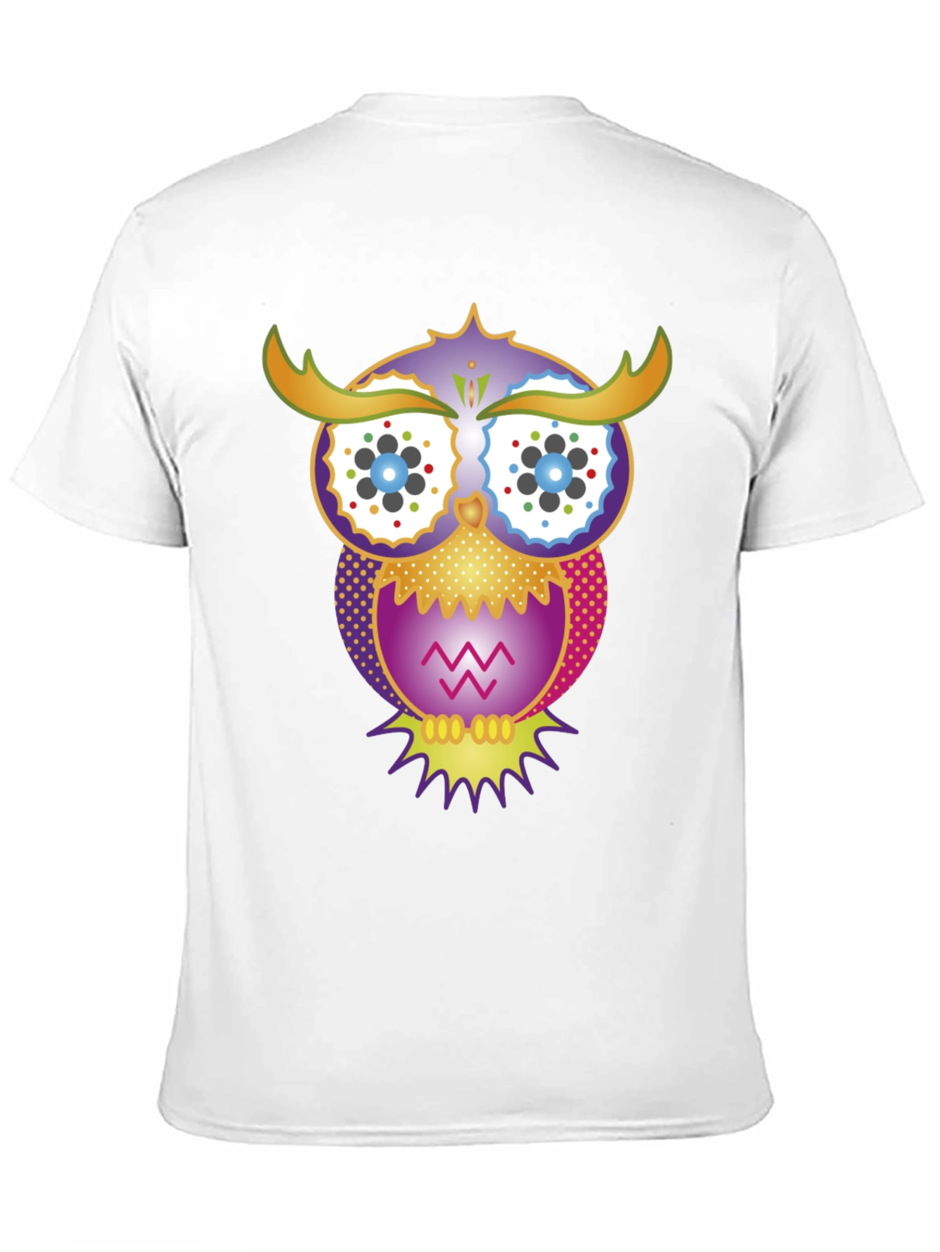 Owl Graphic Print Mens T-Shirt