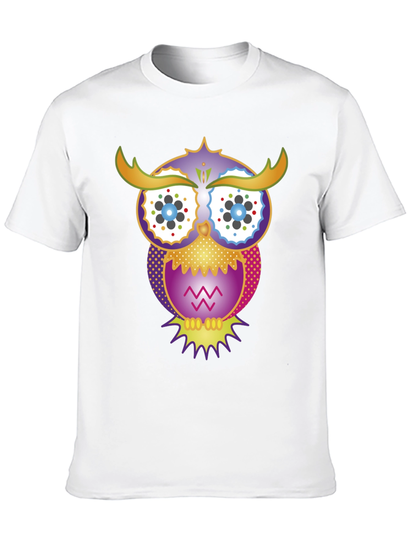 Owl Graphic Print Mens T-Shirt