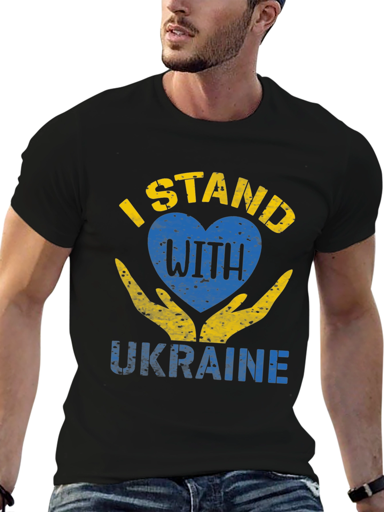 Ukraine Solidarity T-Shirt - I Stand With Ukraine