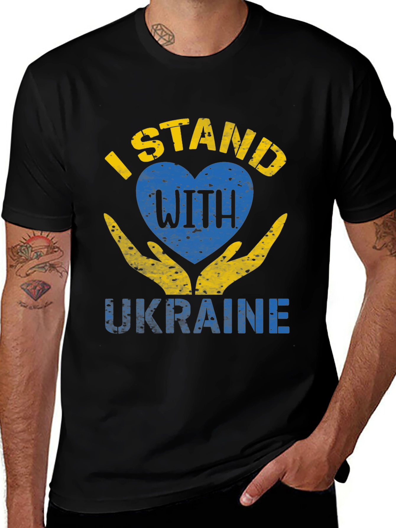 Ukraine Solidarity T-Shirt - I Stand With Ukraine