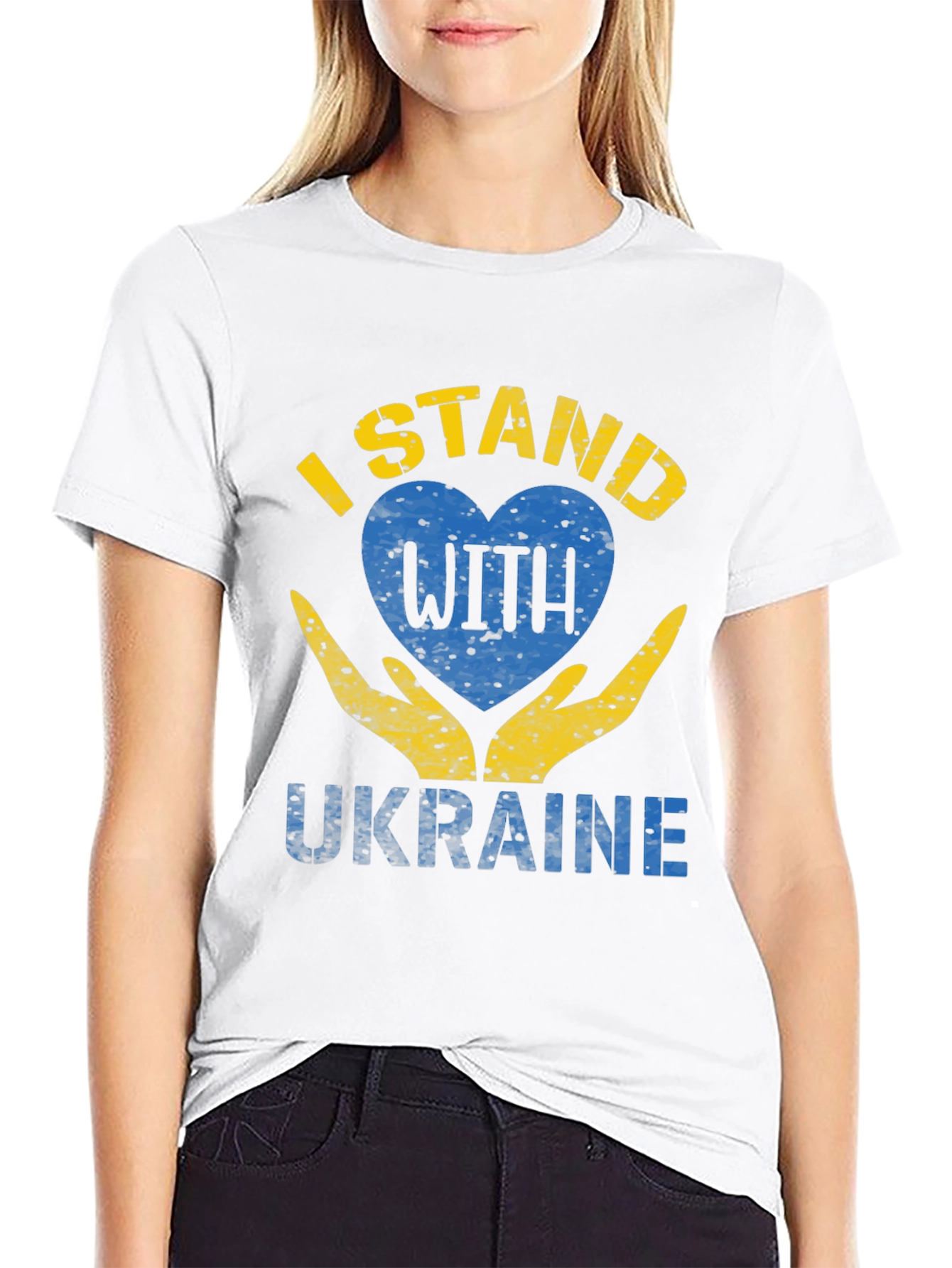 Ukraine Solidarity T-Shirt - I Stand With Ukraine