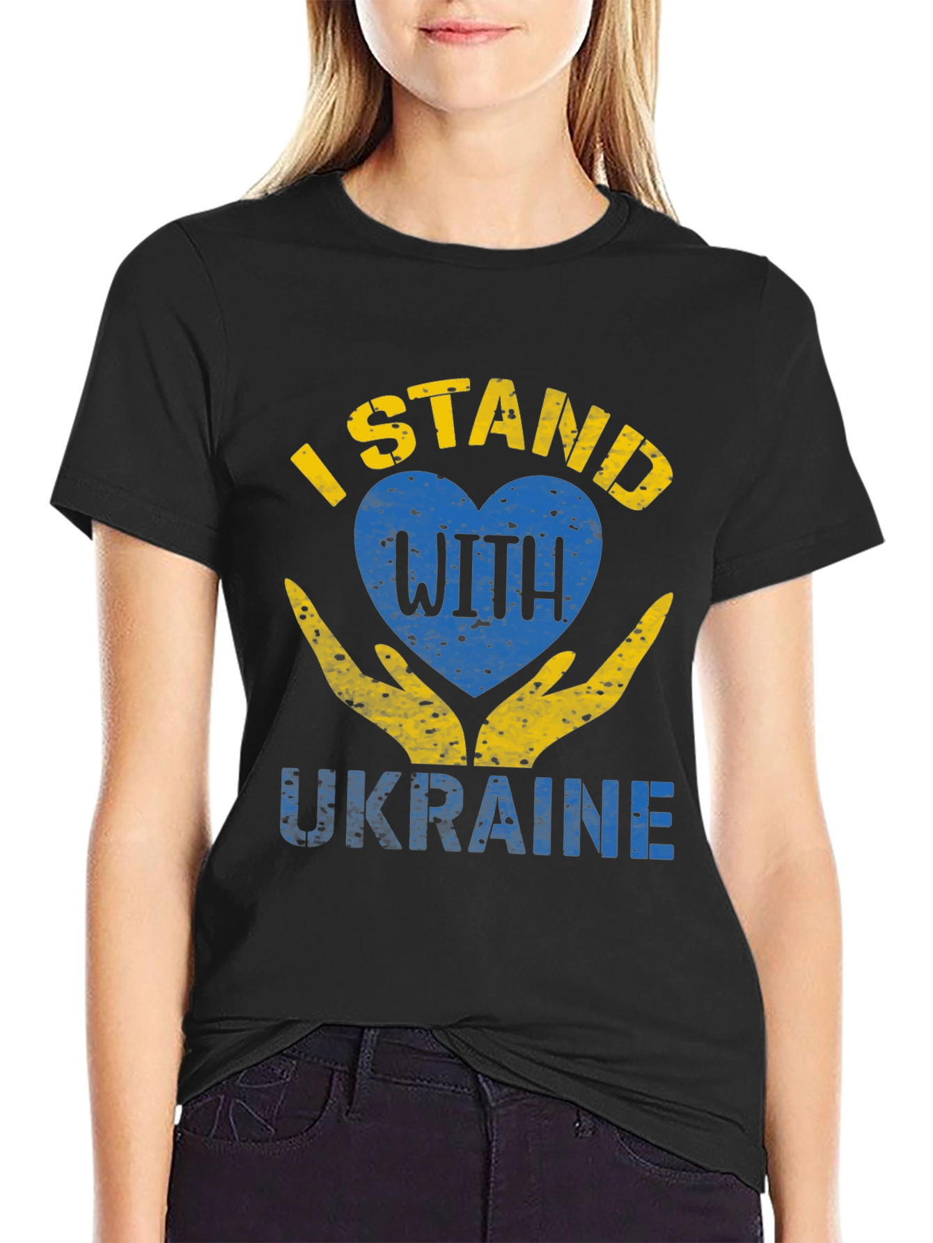 Ukraine Solidarity T-Shirt - I Stand With Ukraine