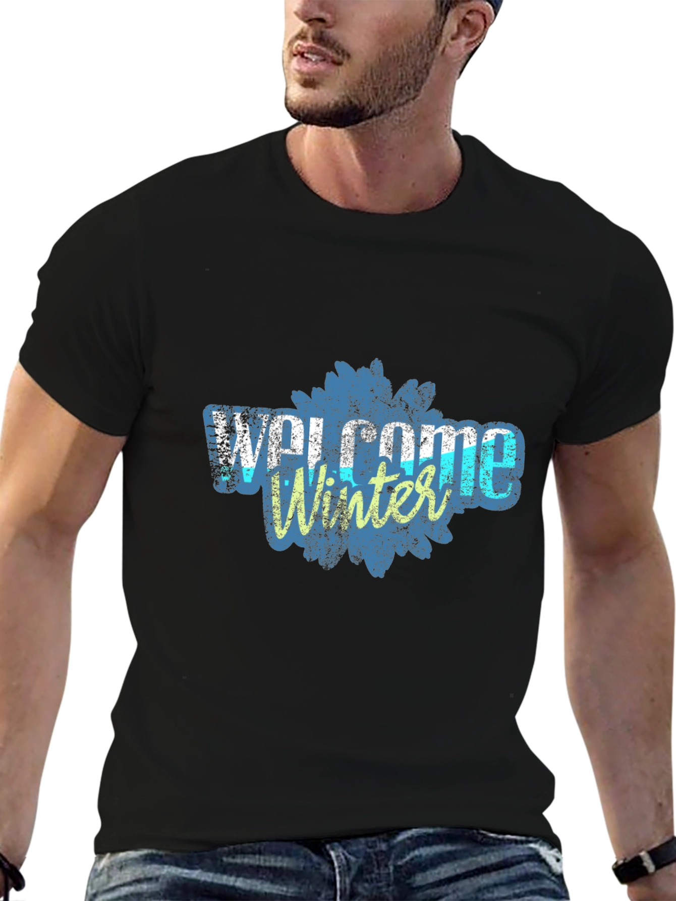 Welcome Winter Graphic Tee - Stylish Comfort