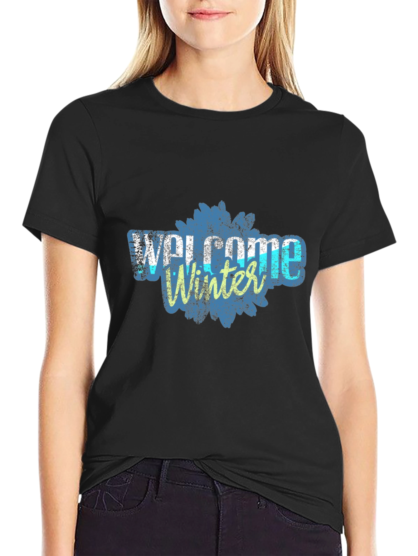 Welcome Winter Graphic Tee - Stylish Comfort