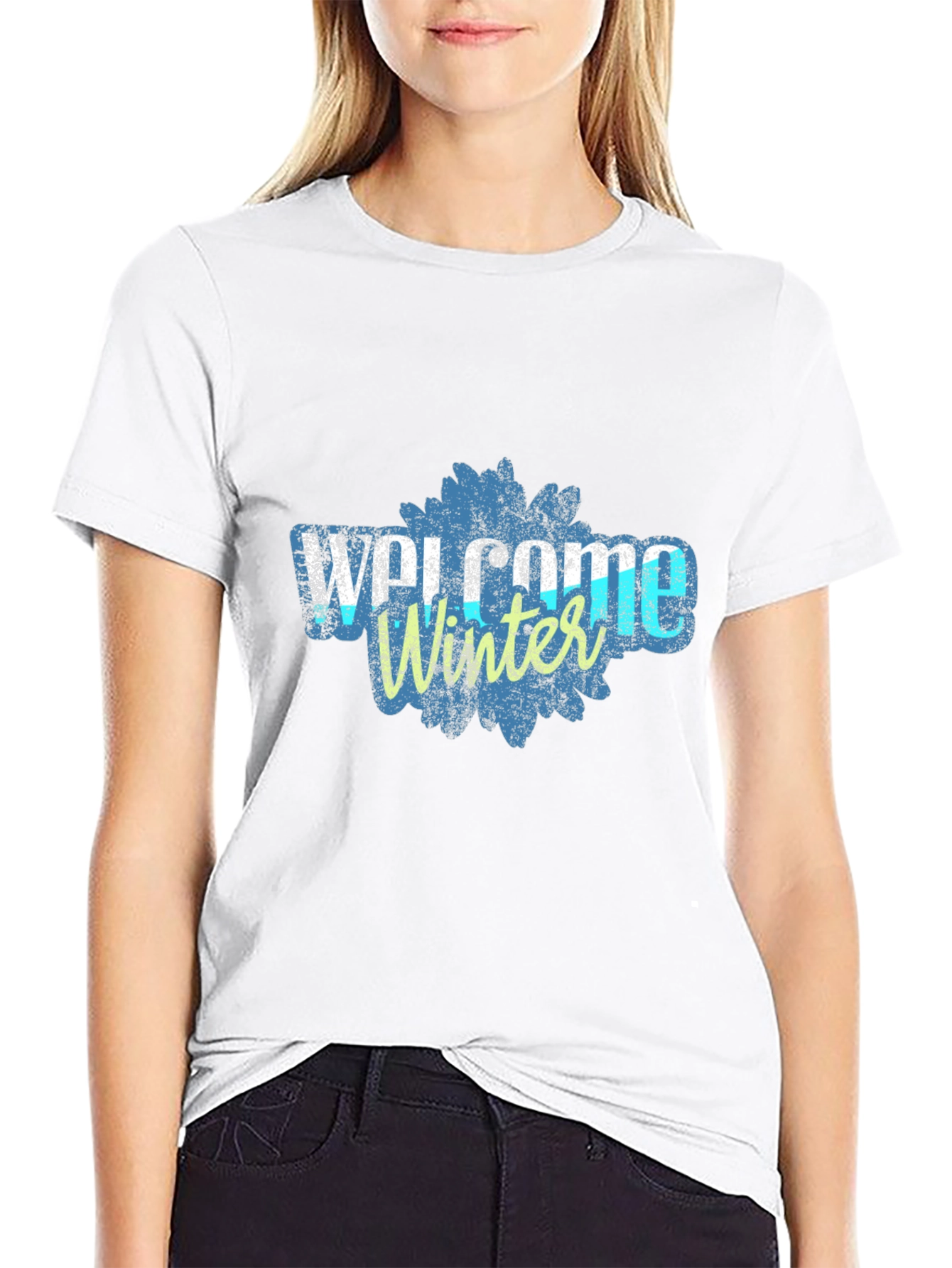 Welcome Winter Graphic Tee - Stylish Comfort