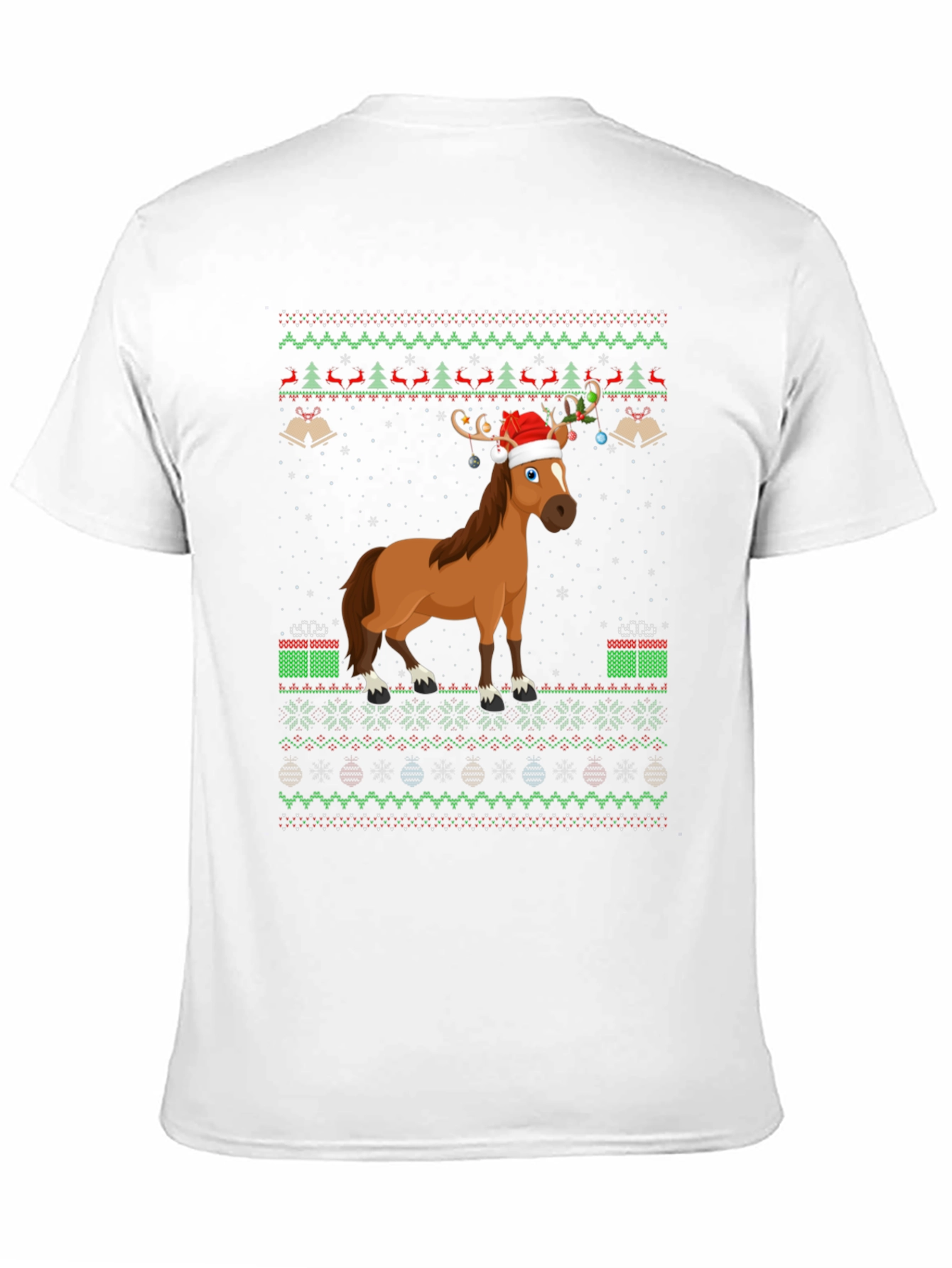Christmas Horse Ugly Sweater T-Shirt