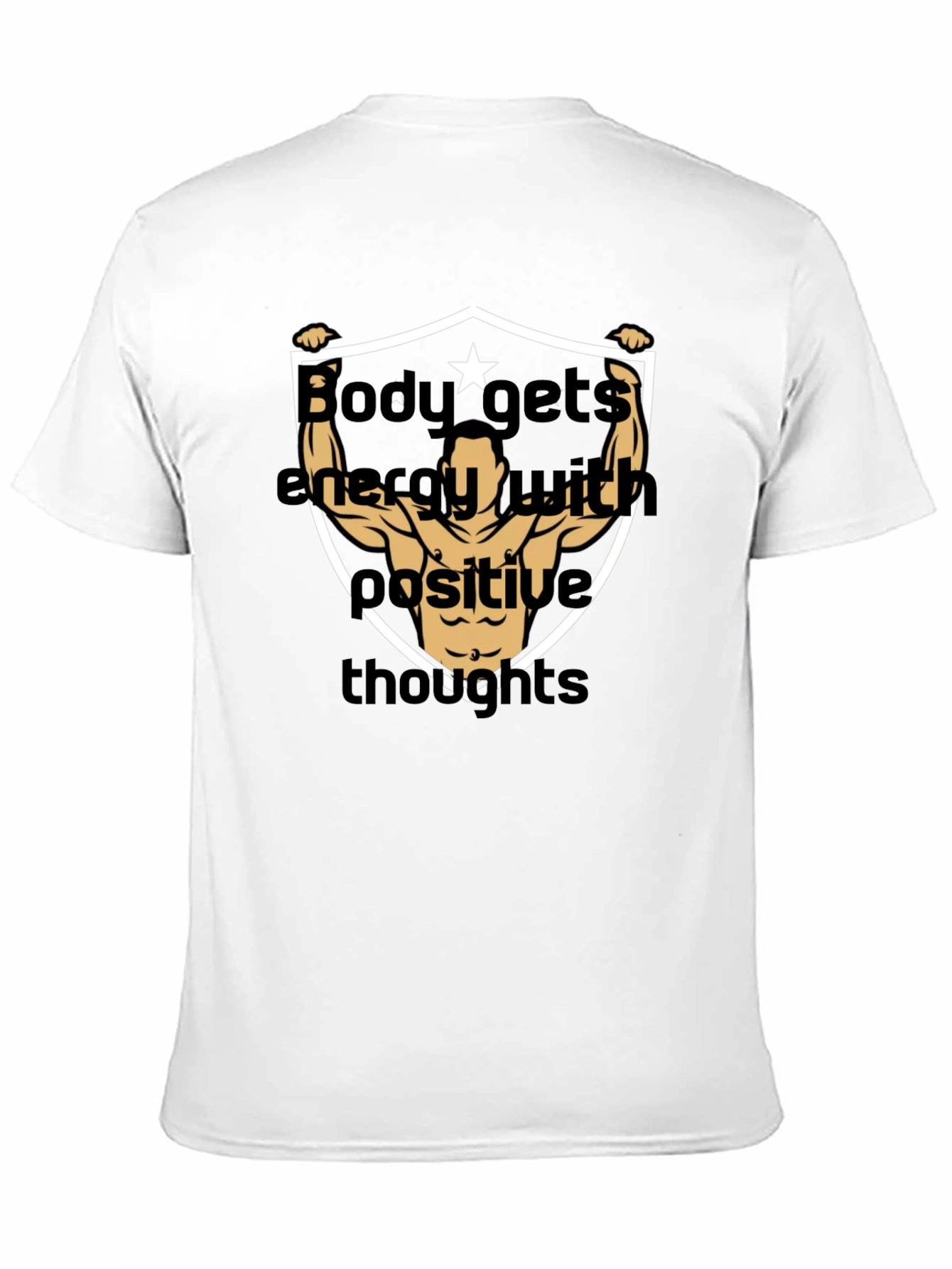 Motivational Bodybuilding T-Shirt - Positive Energy Design