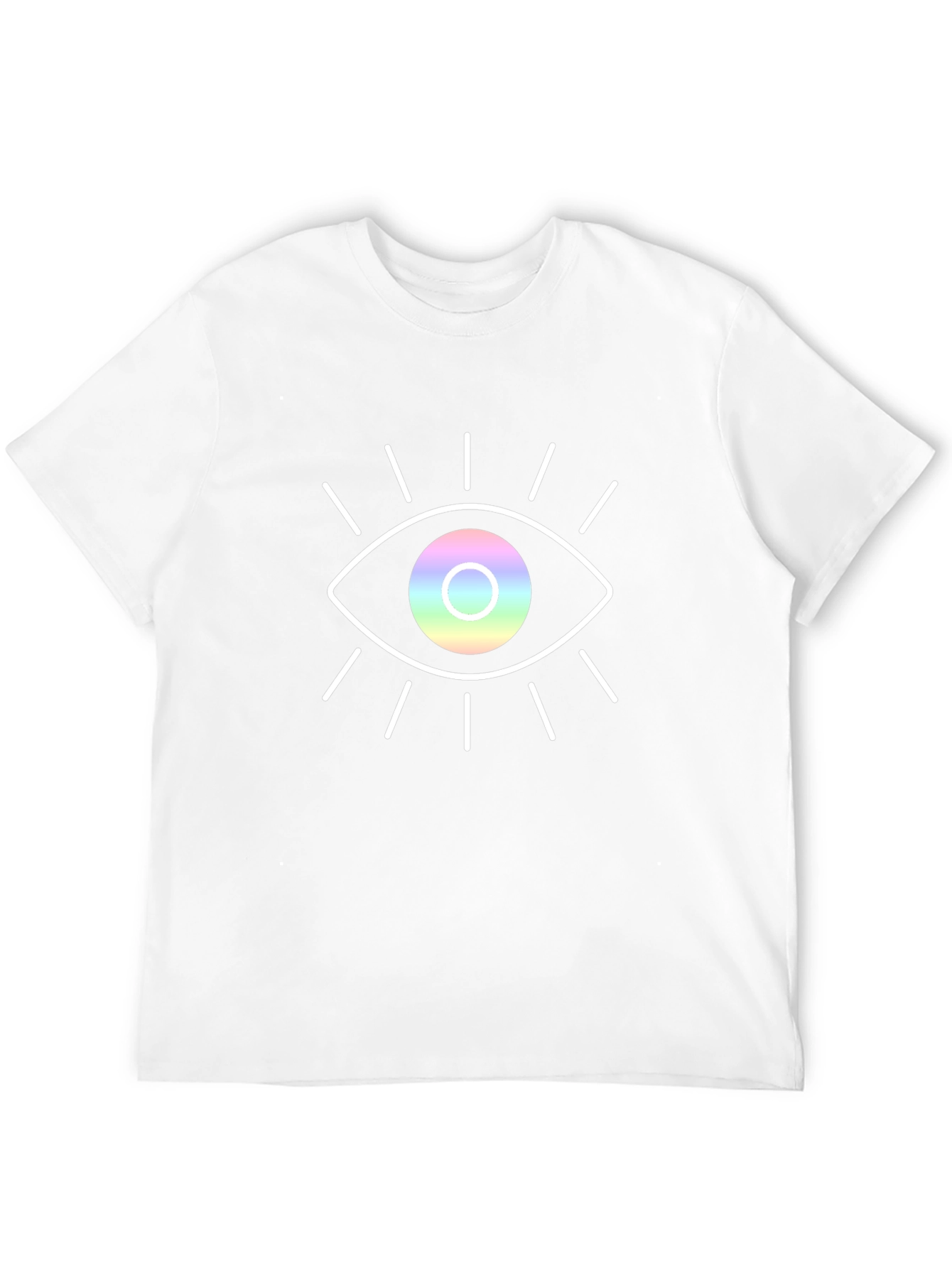 Rainbow Eye Graphic Black T-Shirt