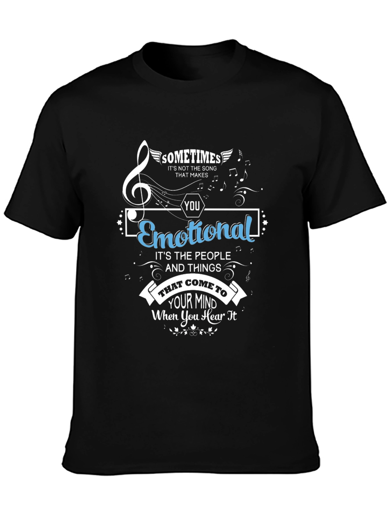 Emotional Song Mens Graphic Tee