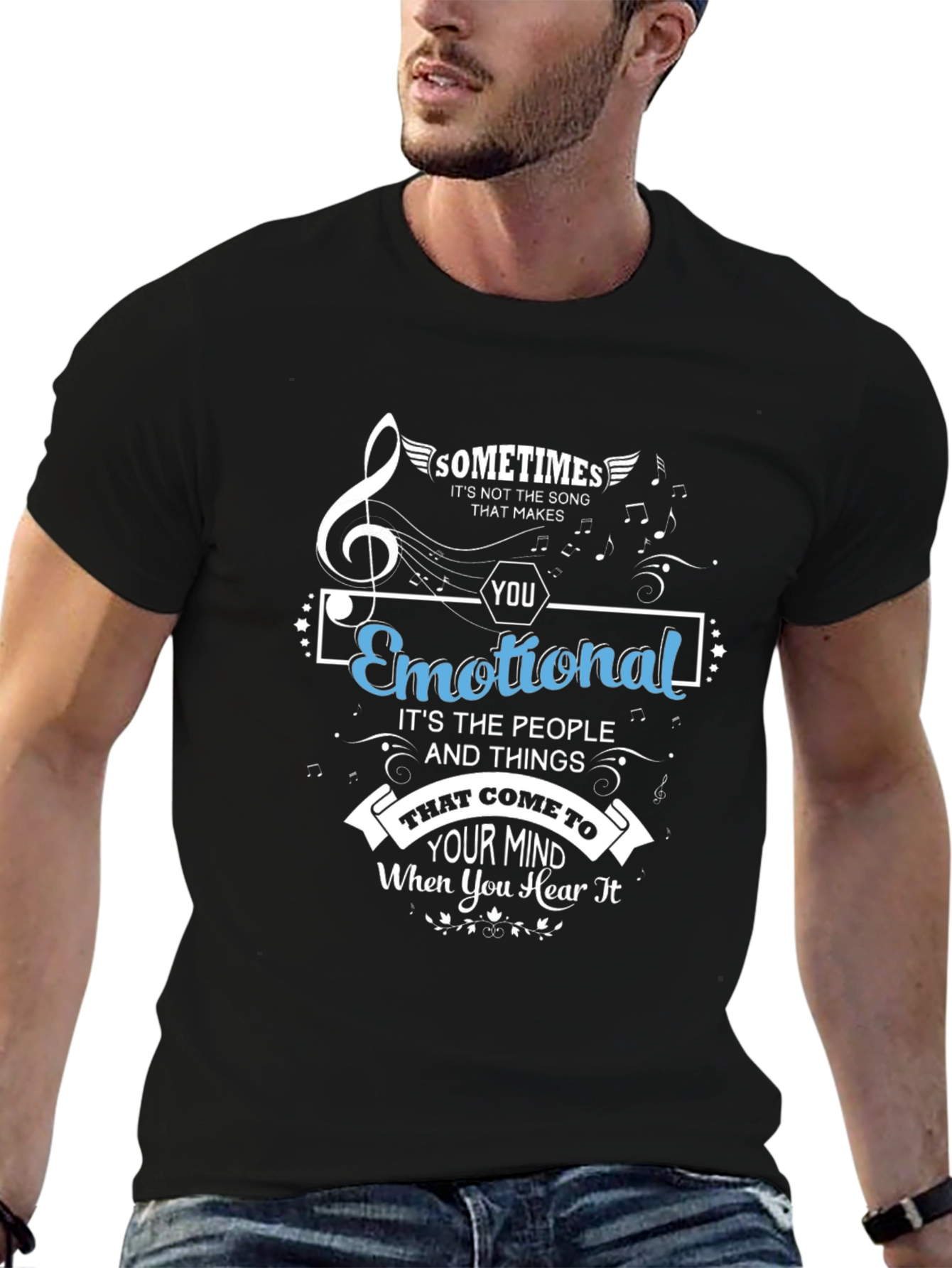 Emotional Song Mens Graphic Tee