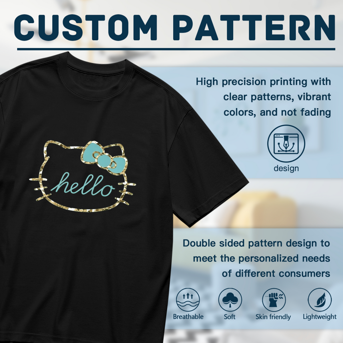 Stylish Minimalist Pattern Casual Plus Size Women T-Shirt