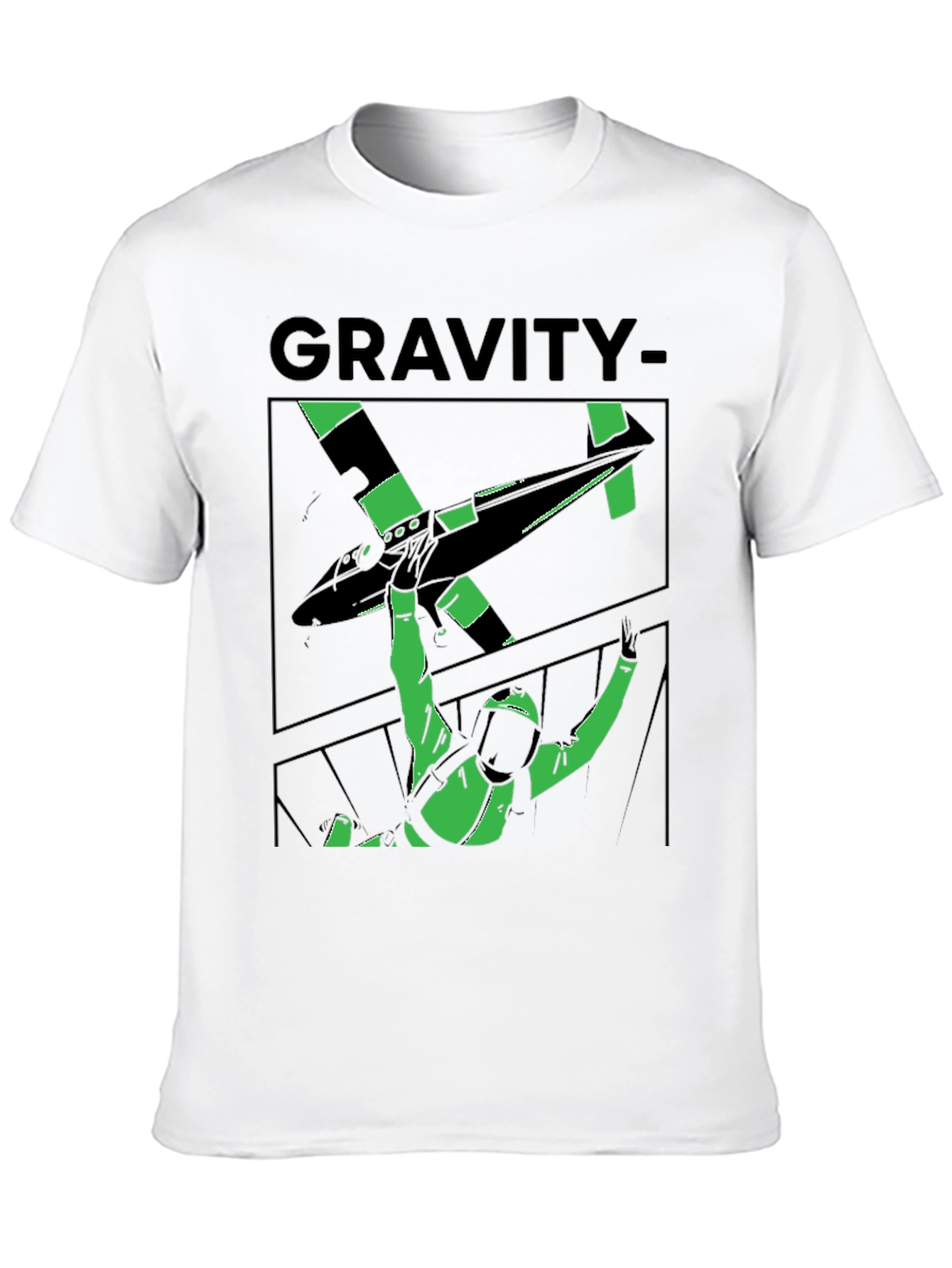 Gravity Skydive T-Shirt - Black Graphic Tee