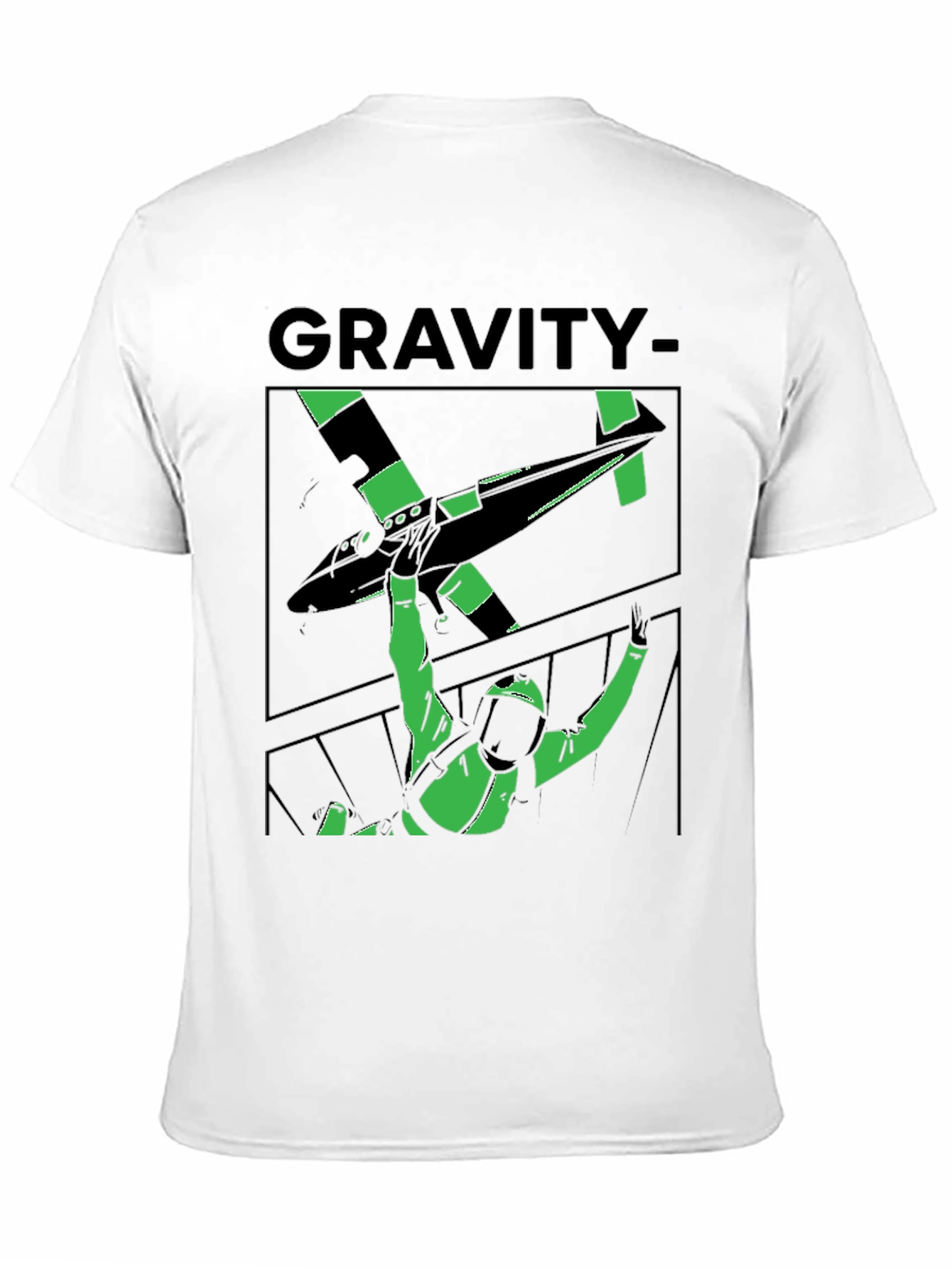 Gravity Skydive T-Shirt - Black Graphic Tee