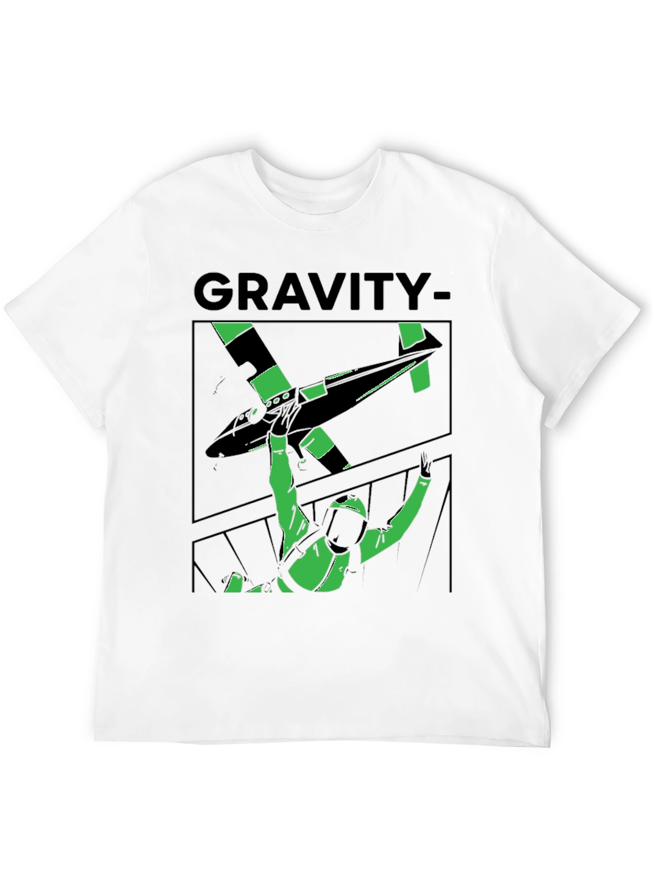 Gravity Skydive T-Shirt - Black Graphic Tee
