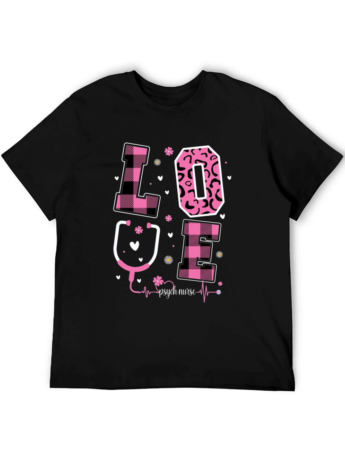 Psych Nurse Love Graphic T-Shirt